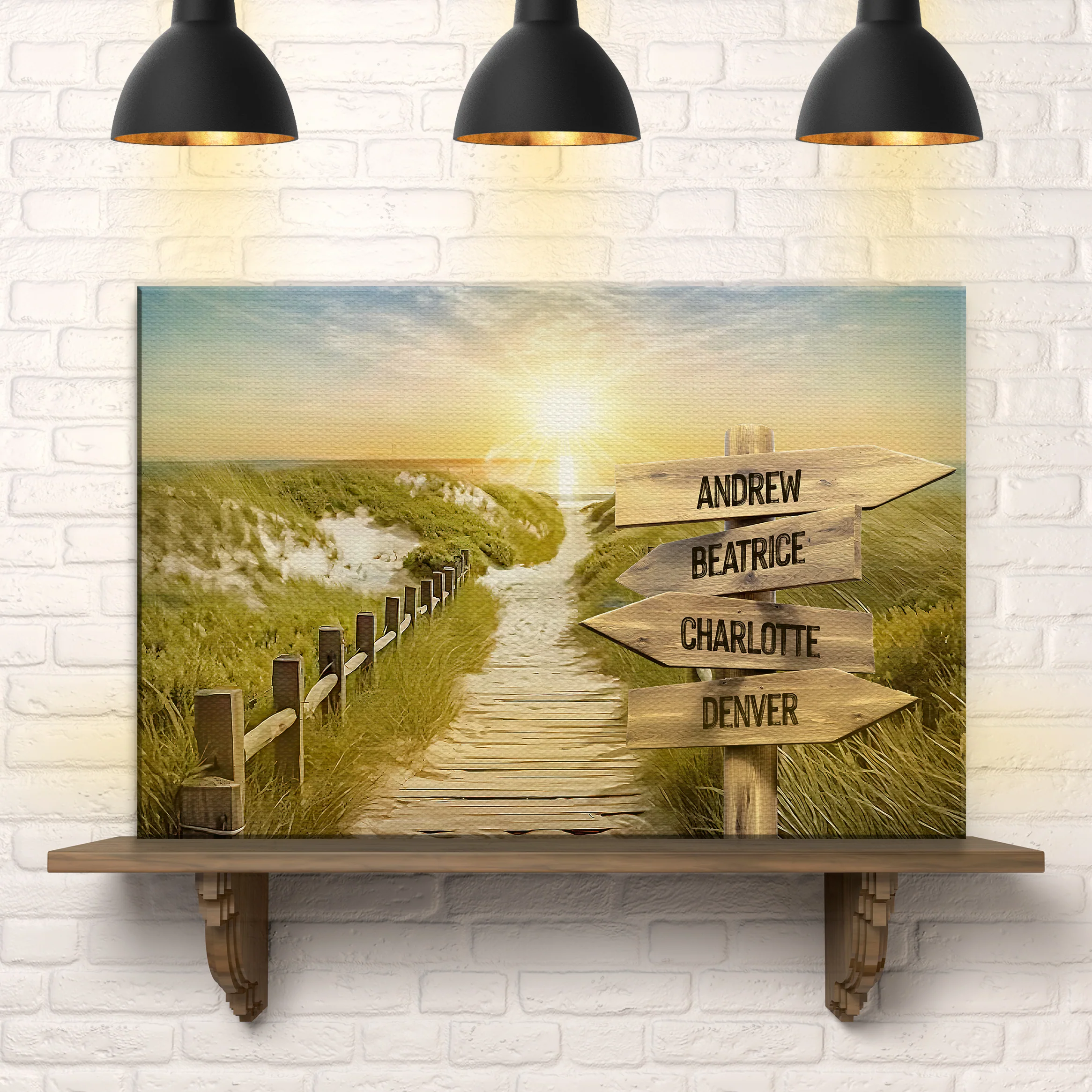 Family Name Sunrise Sign - Image 2