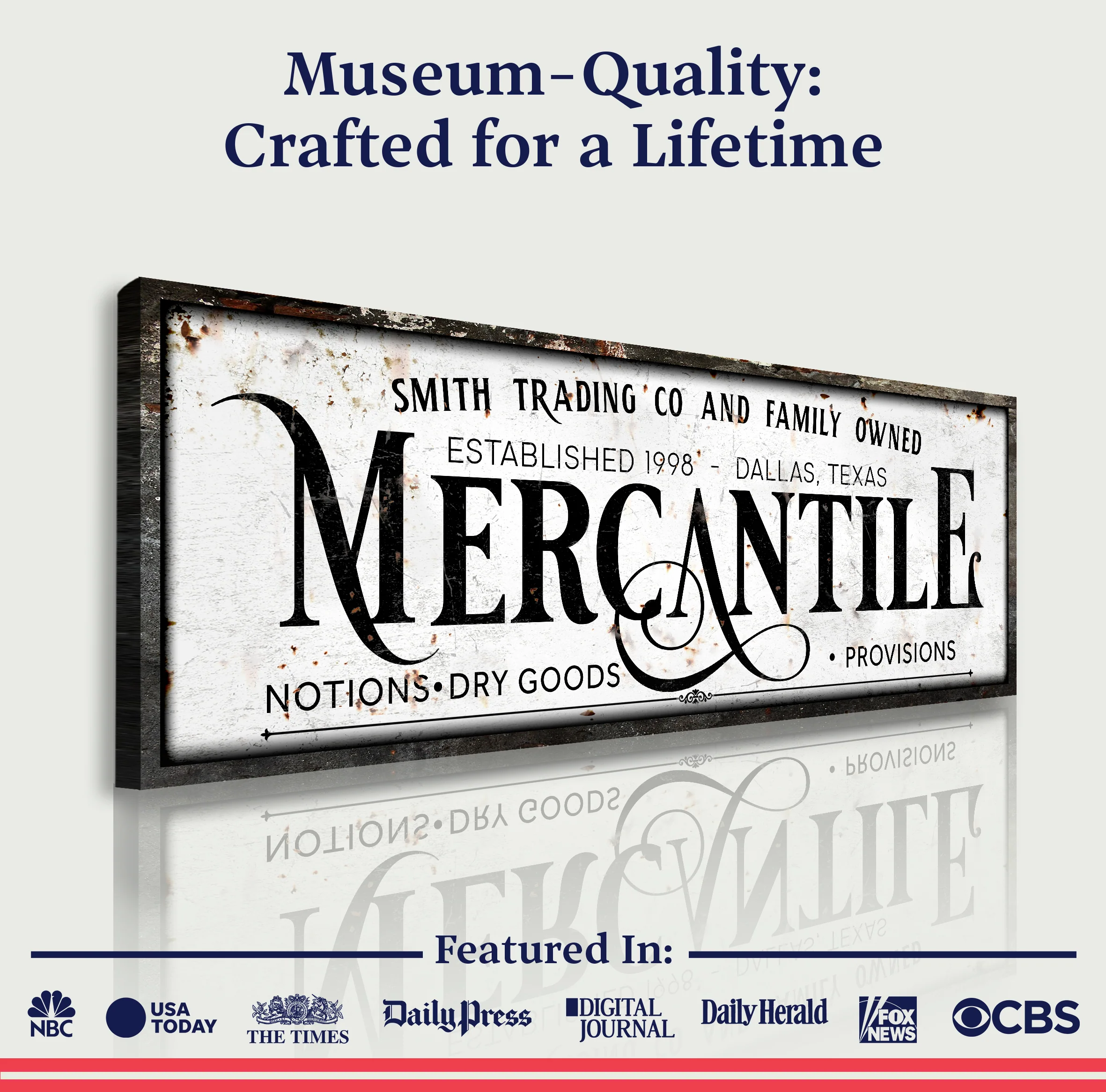 Family Owned Mercantile Sign - Image 5