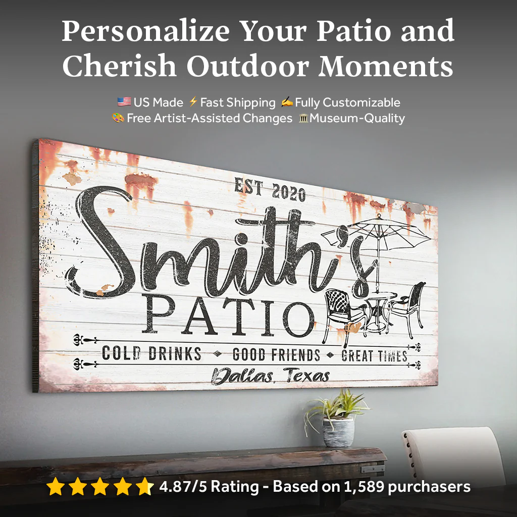 Family Patio Sign - Image 10