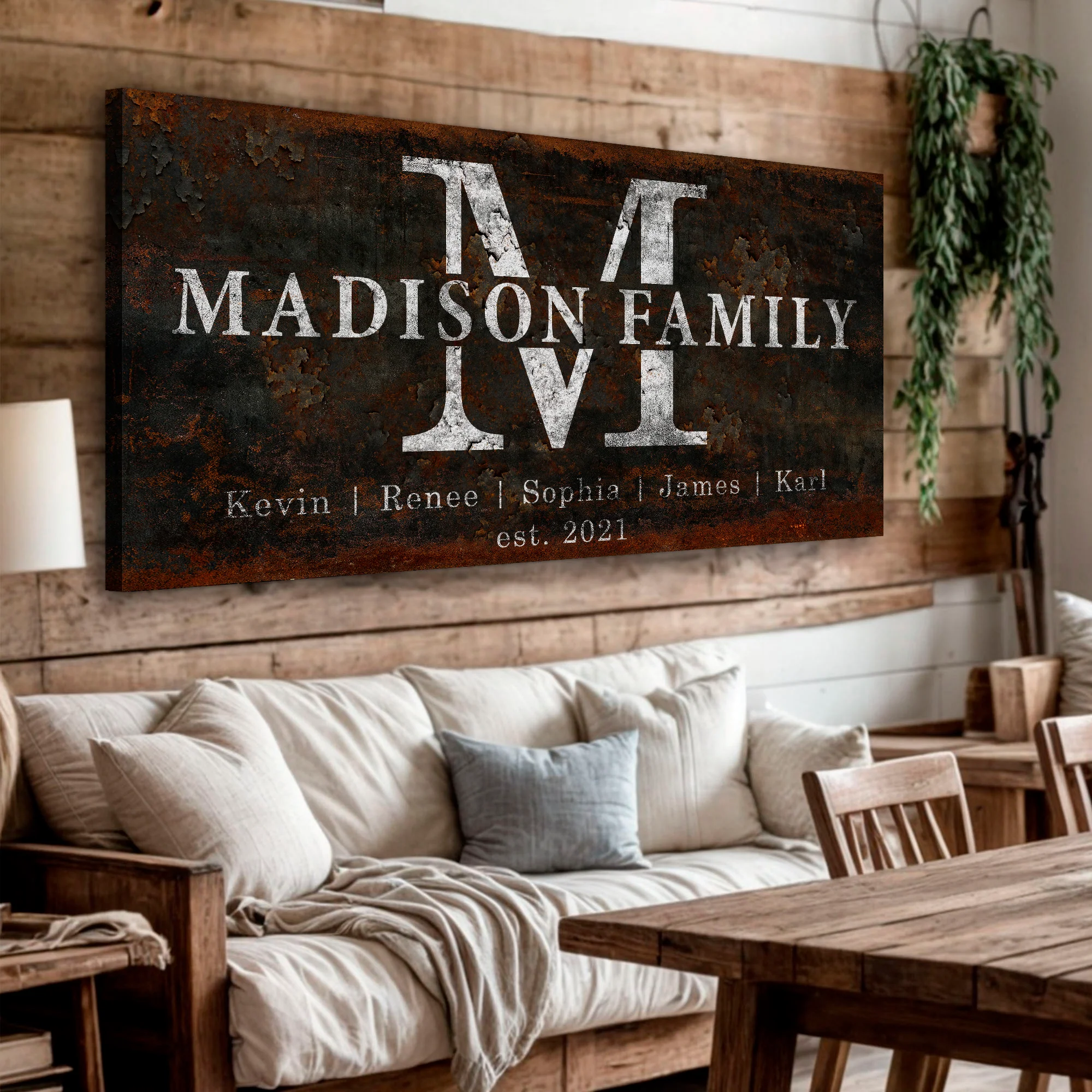Family Sign Personalized Canvas - Image 2