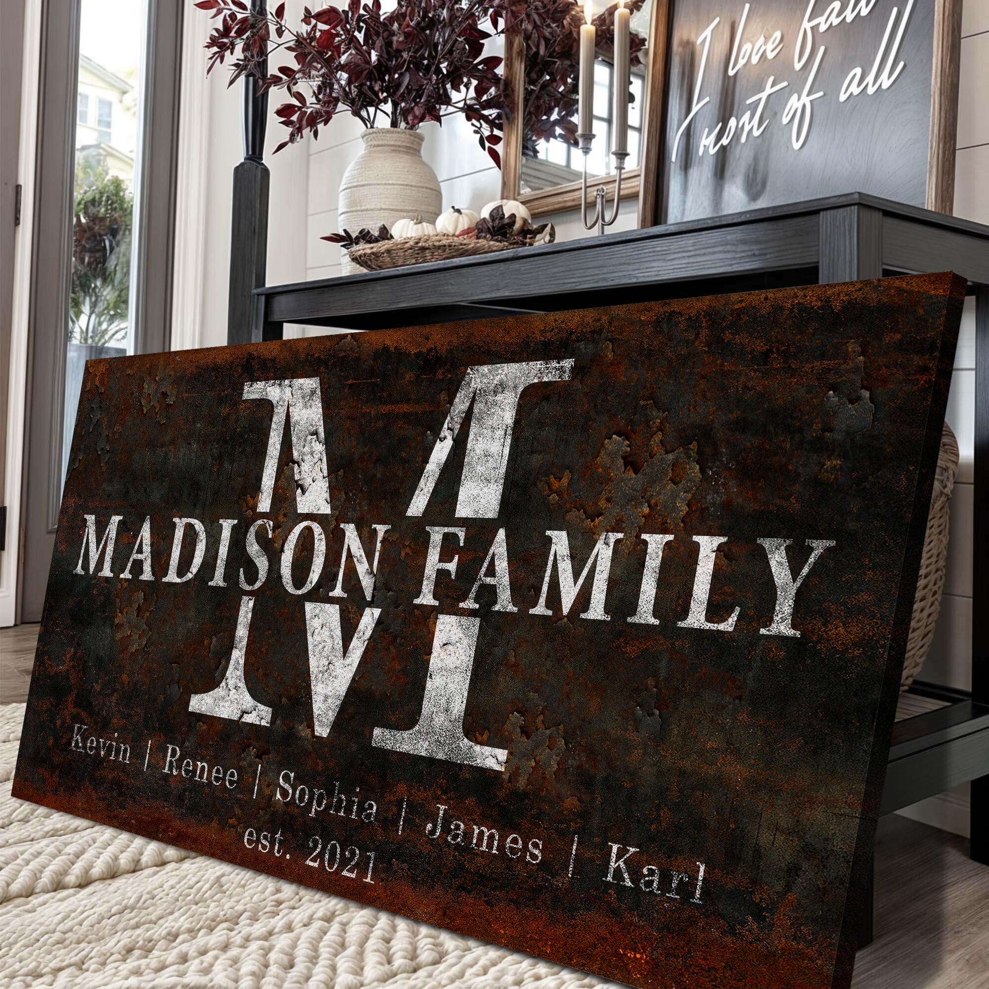 Family Sign Personalized Canvas - Image 5