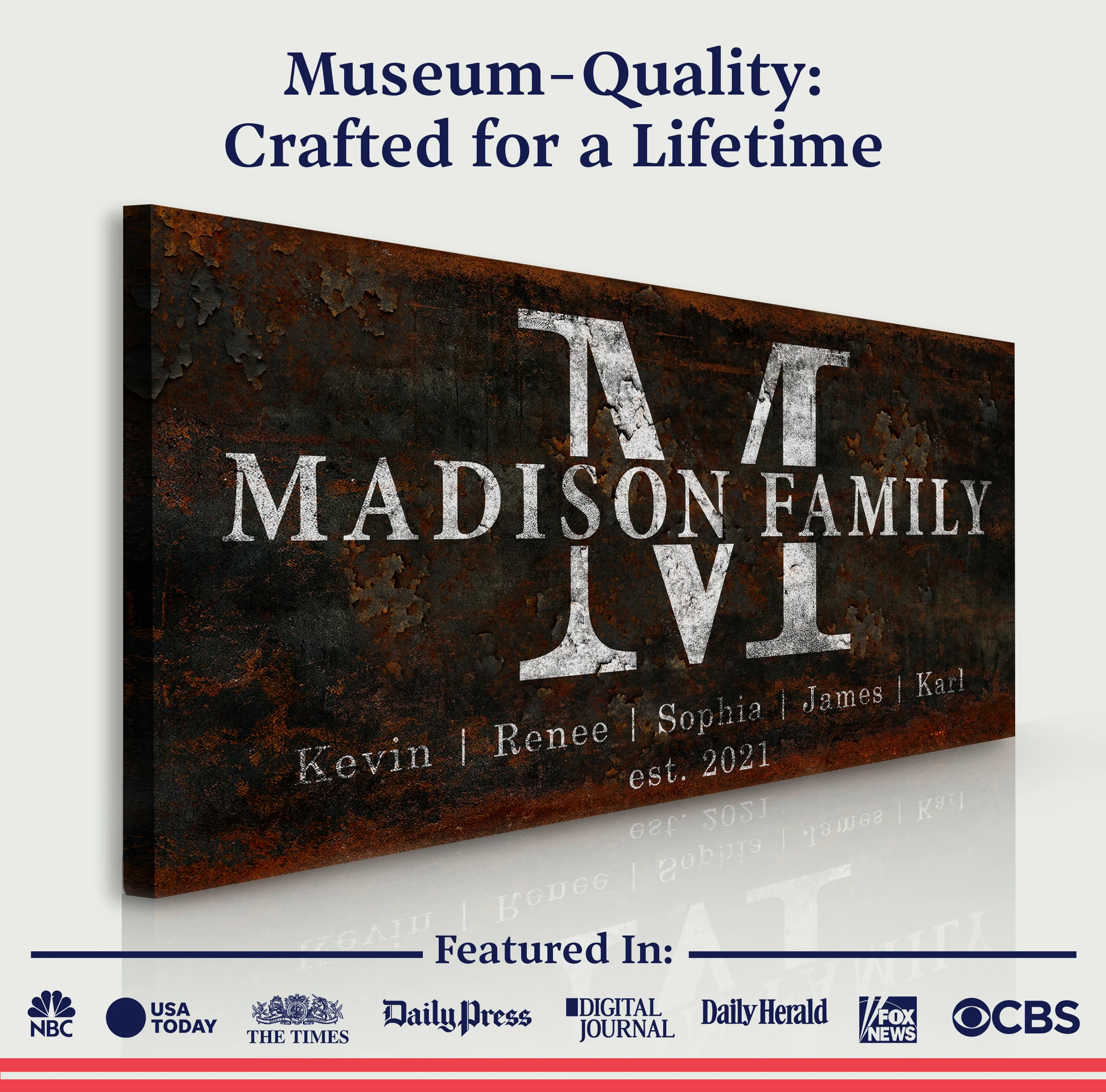 Family Sign Personalized Canvas - Image 6