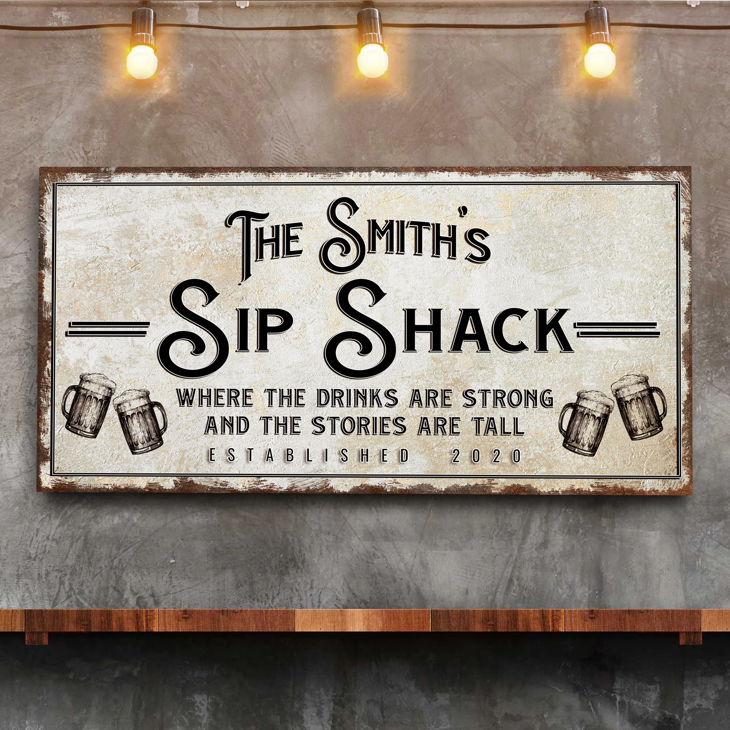 Family Sip Shack Bar Sign - Image 2