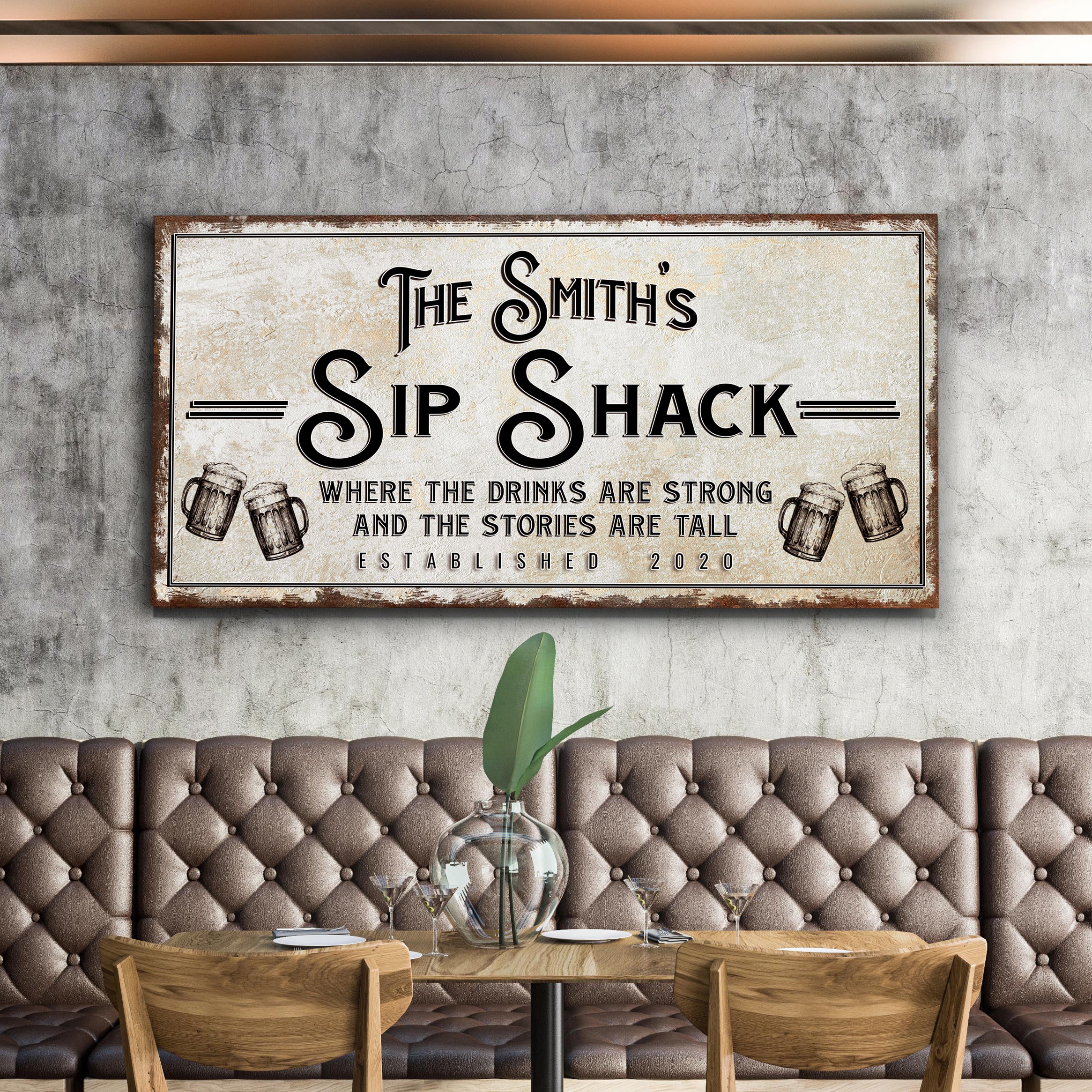 Family Sip Shack Bar Sign - Image 3