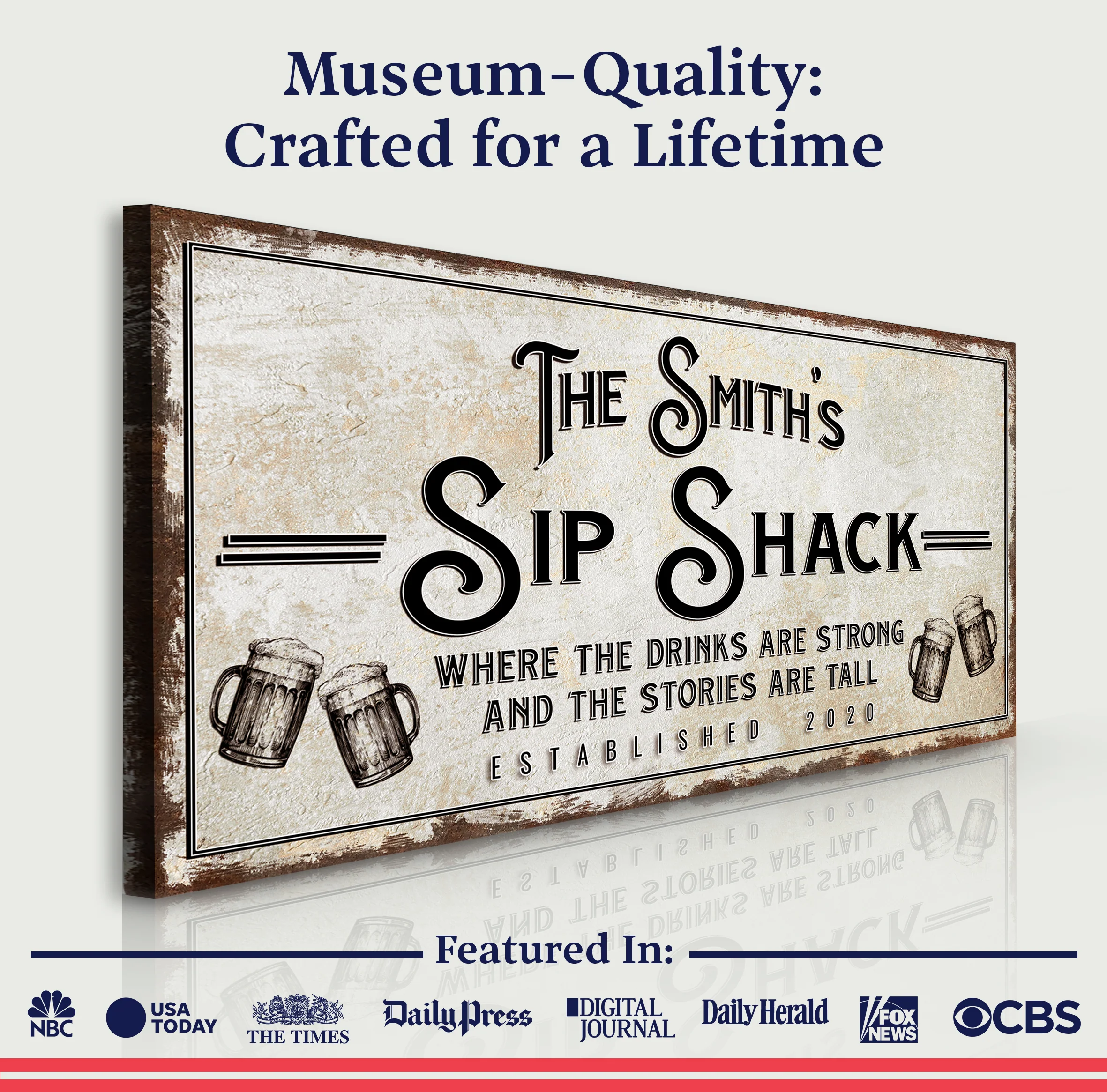 Family Sip Shack Bar Sign - Image 4
