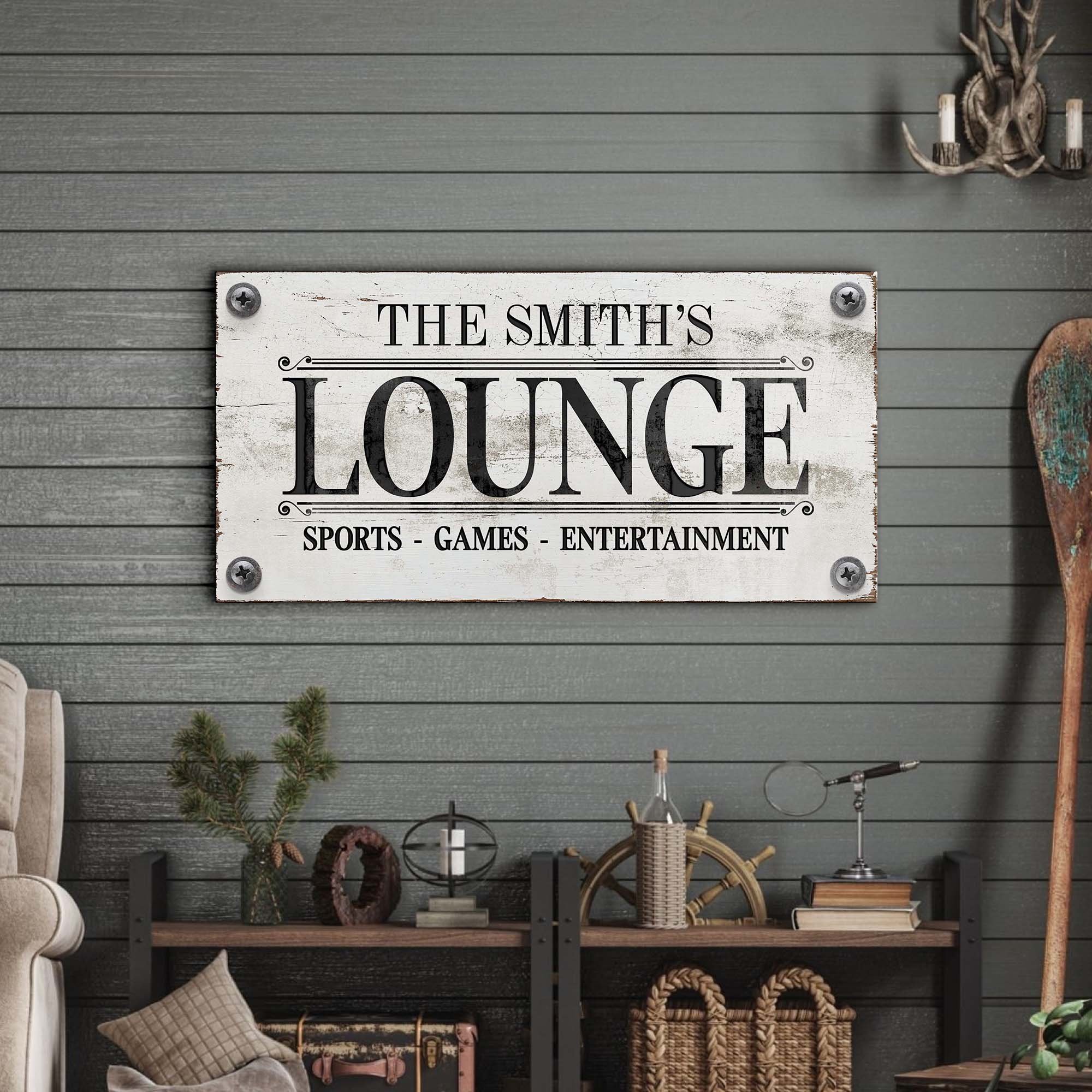 Family Sports Games Lounge Sign - Image 3