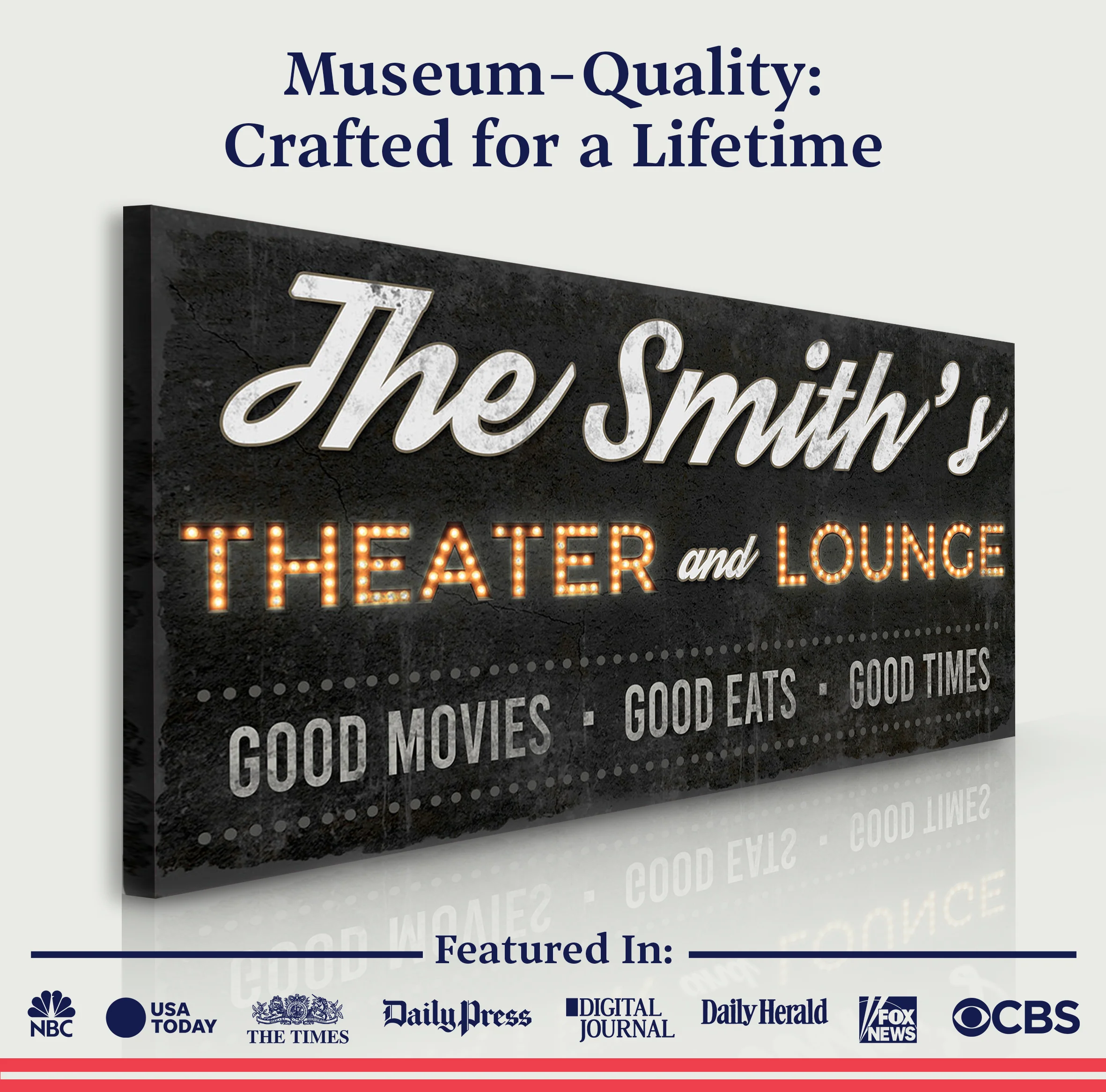 Family Theater and Lounge Sign III - Image 3