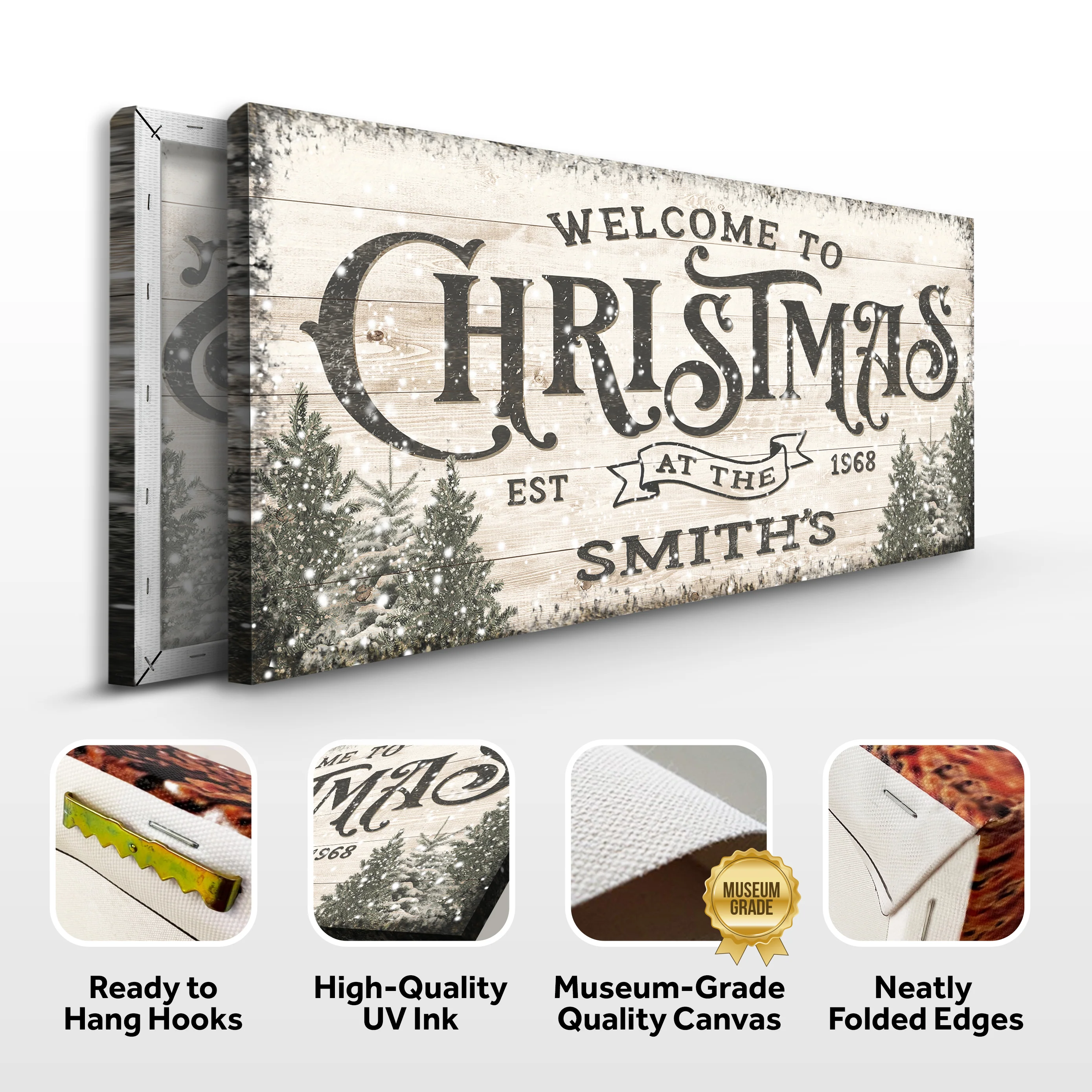 Family Welcome To Christmas Sign III - Image 6