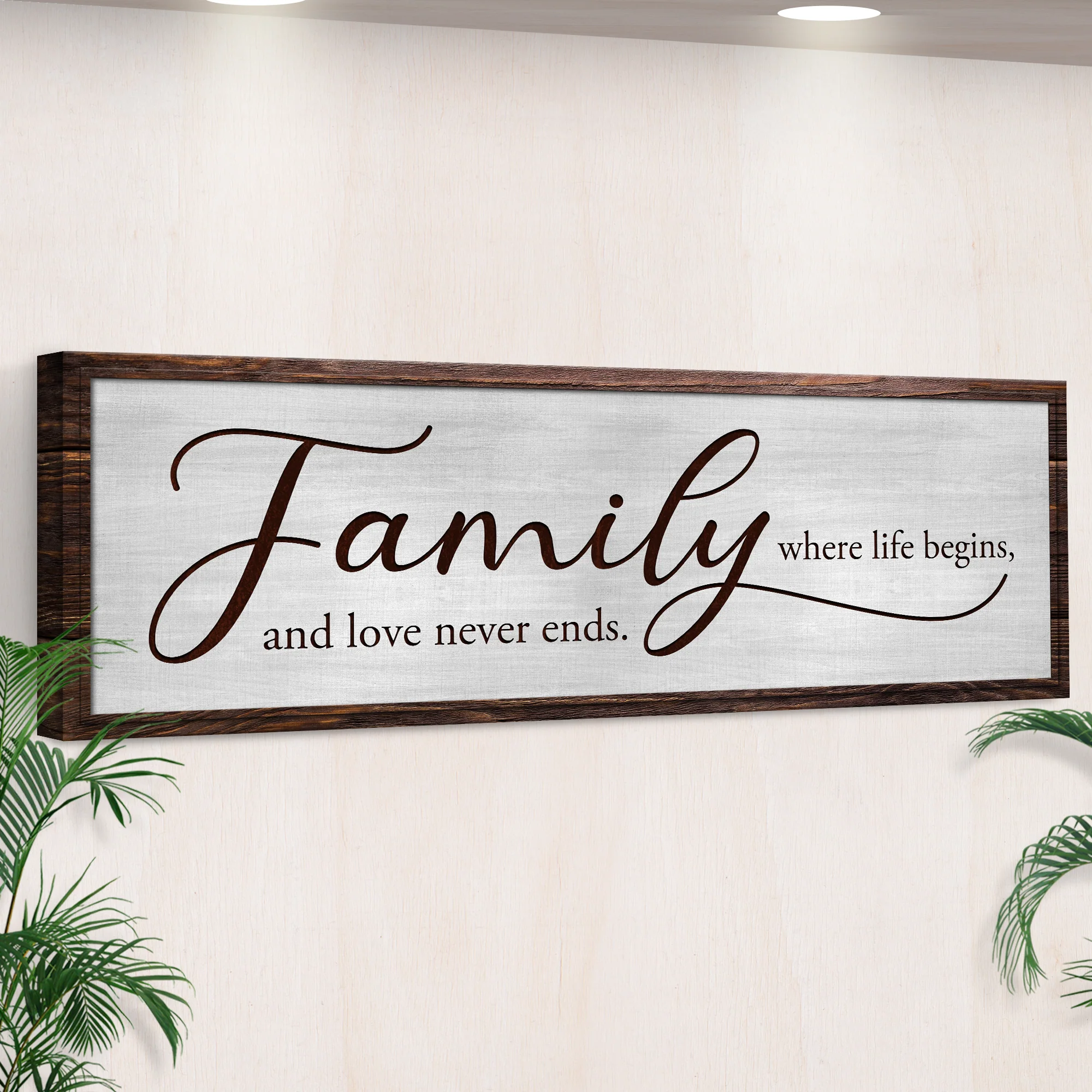 Where Life Begins Family Sign - Image 2