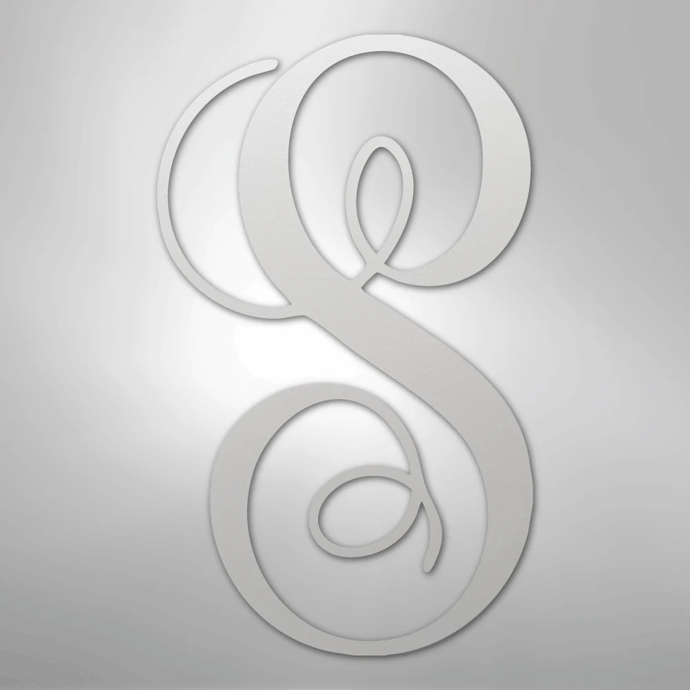 Fancy Initial Monogram - Steel Sign - Image 9