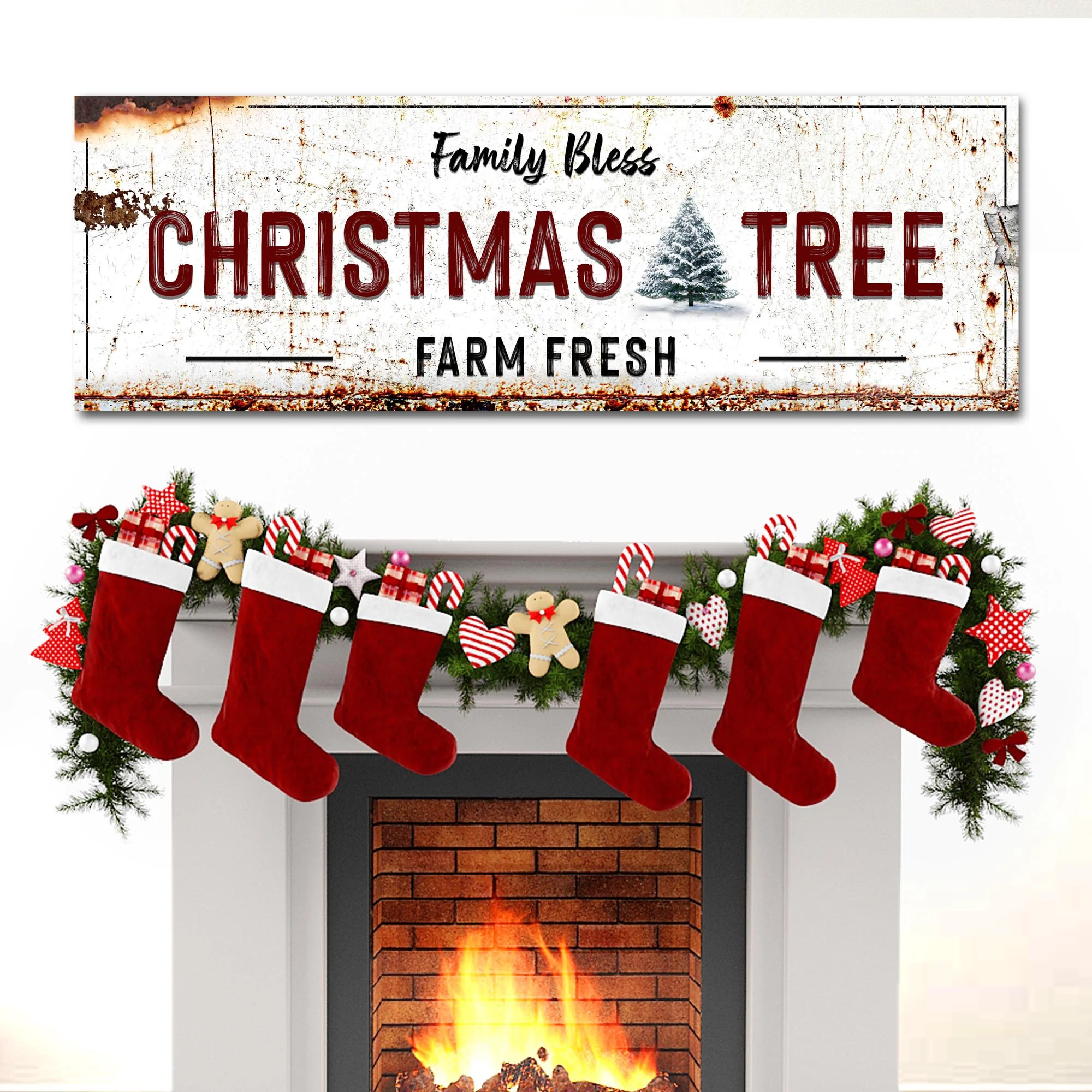 Farm Fresh Christmas Tree Sign - Image 2