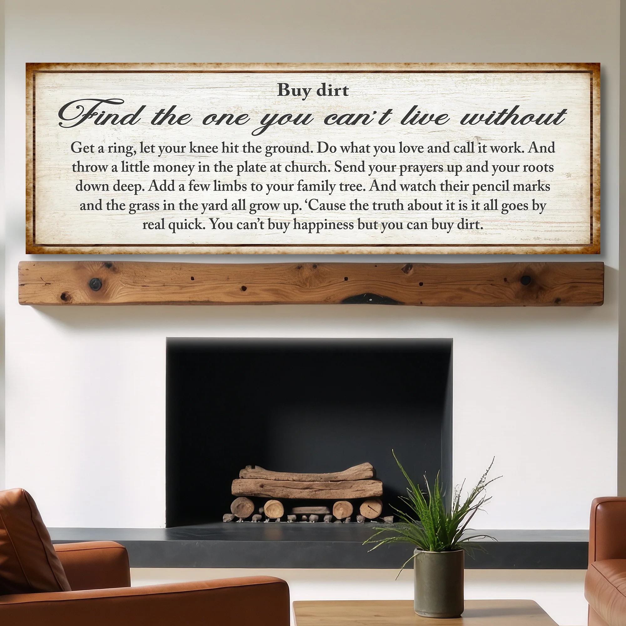 Find The One You Can't Live Without Family Sign II - Image 3