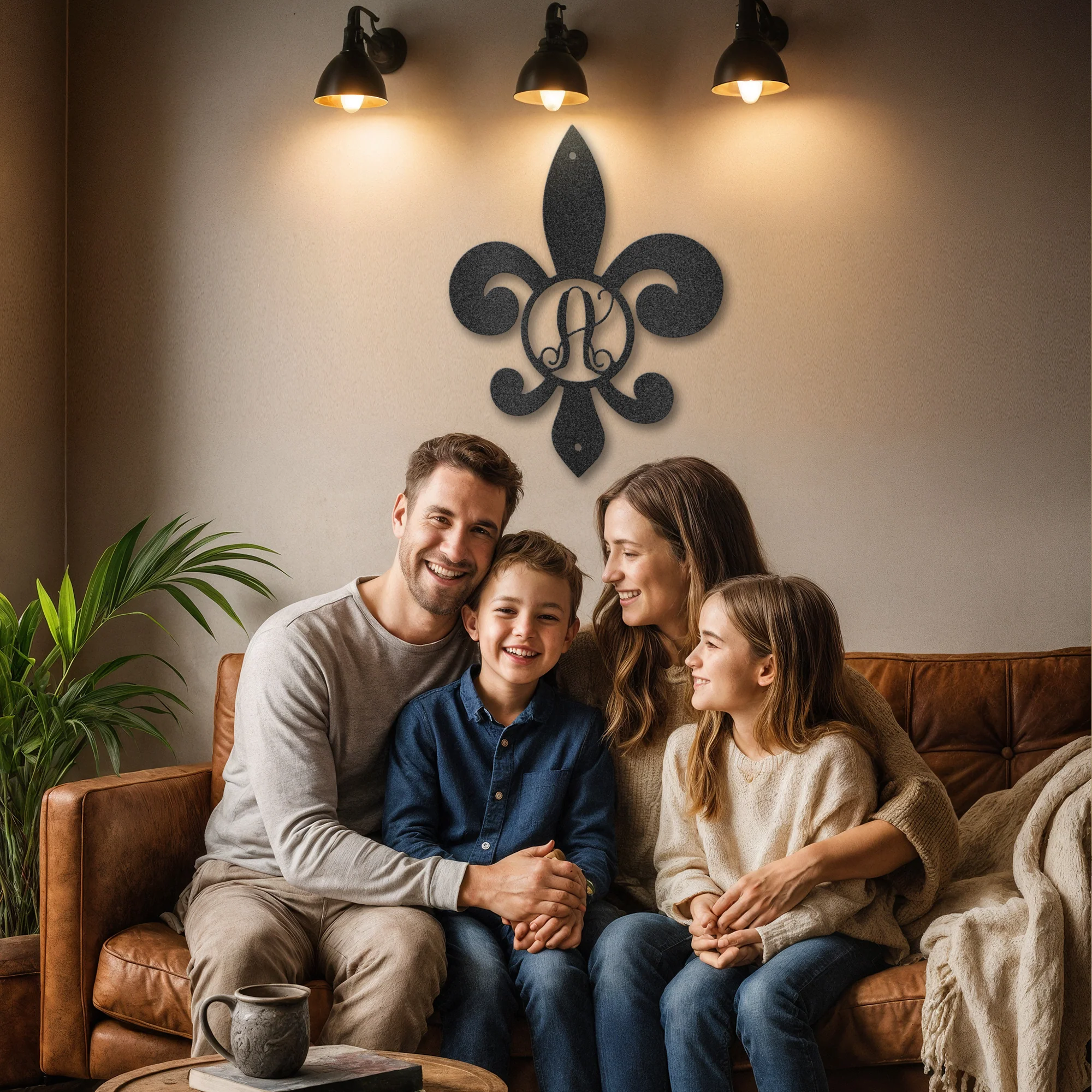 Fleur De Lis Initial - Steel Sign - Image 5