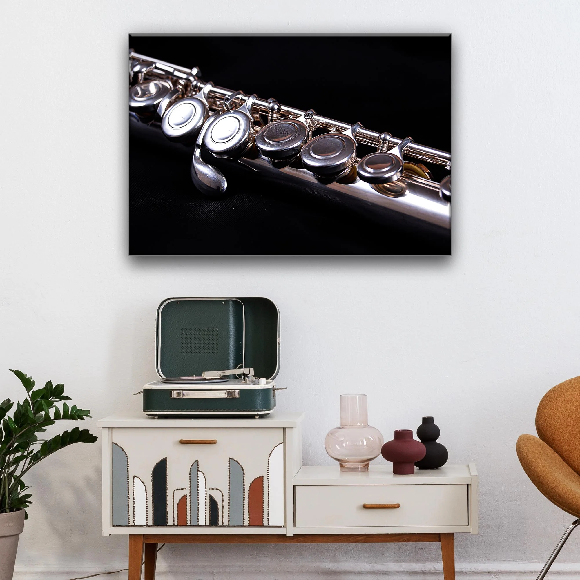 Flute Up Close Canvas Wall Art - Image 3