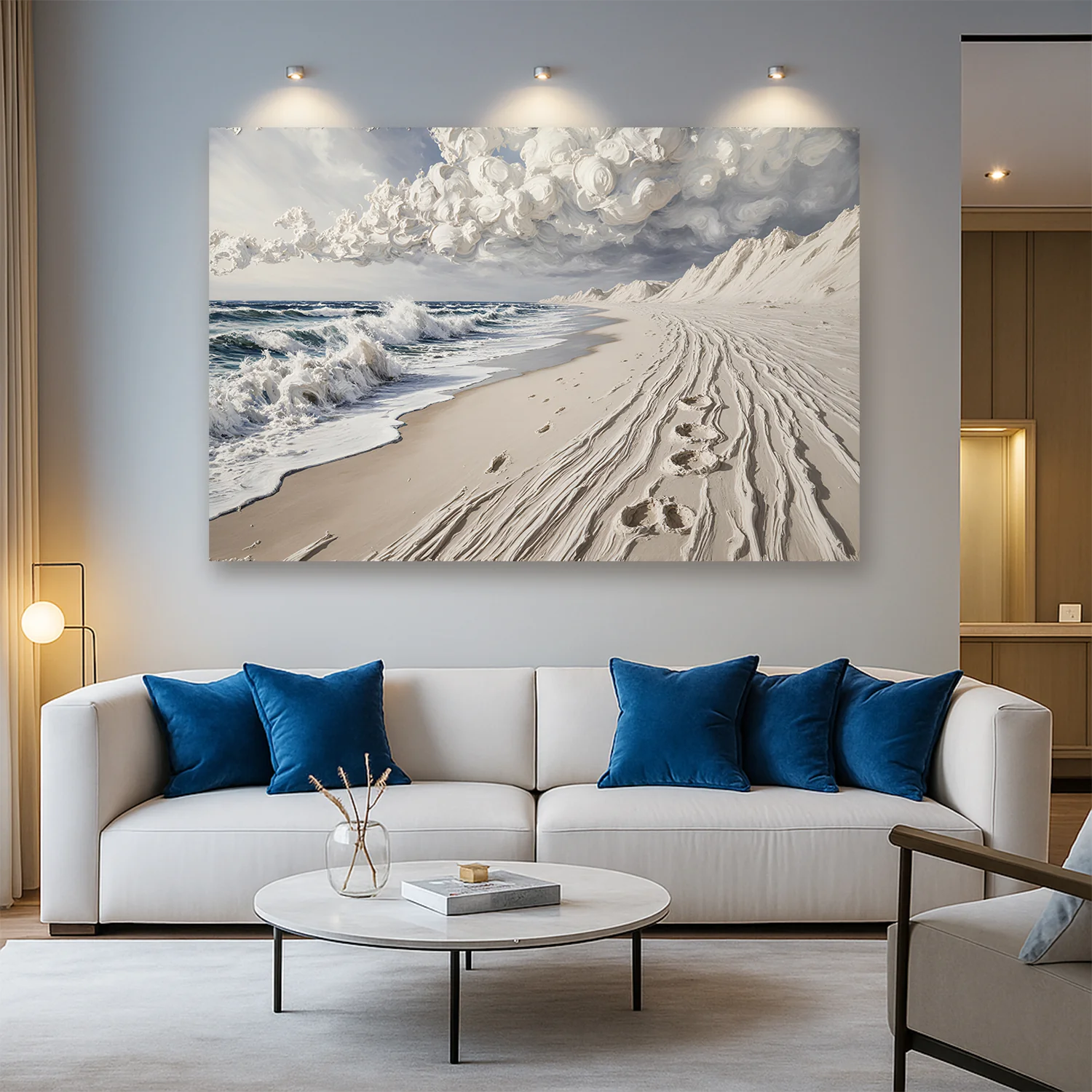 Footprints in the Sand Wall Art - Image 2