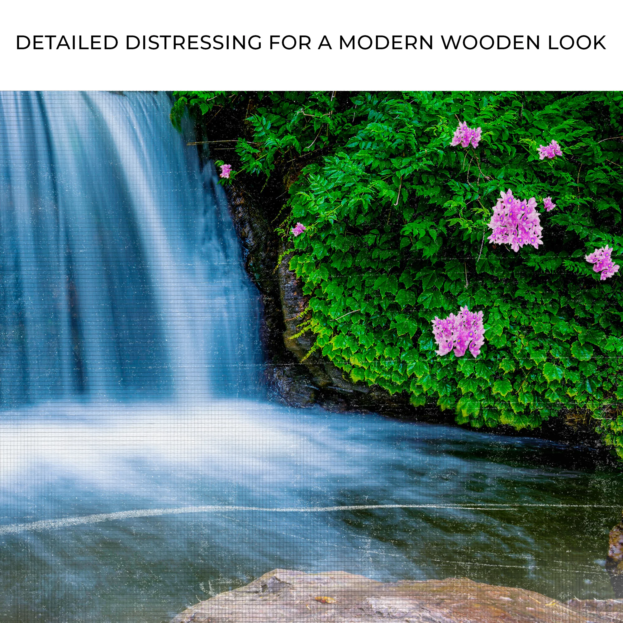 Forest Pond Waterfall Canvas Wall Art - Image 4
