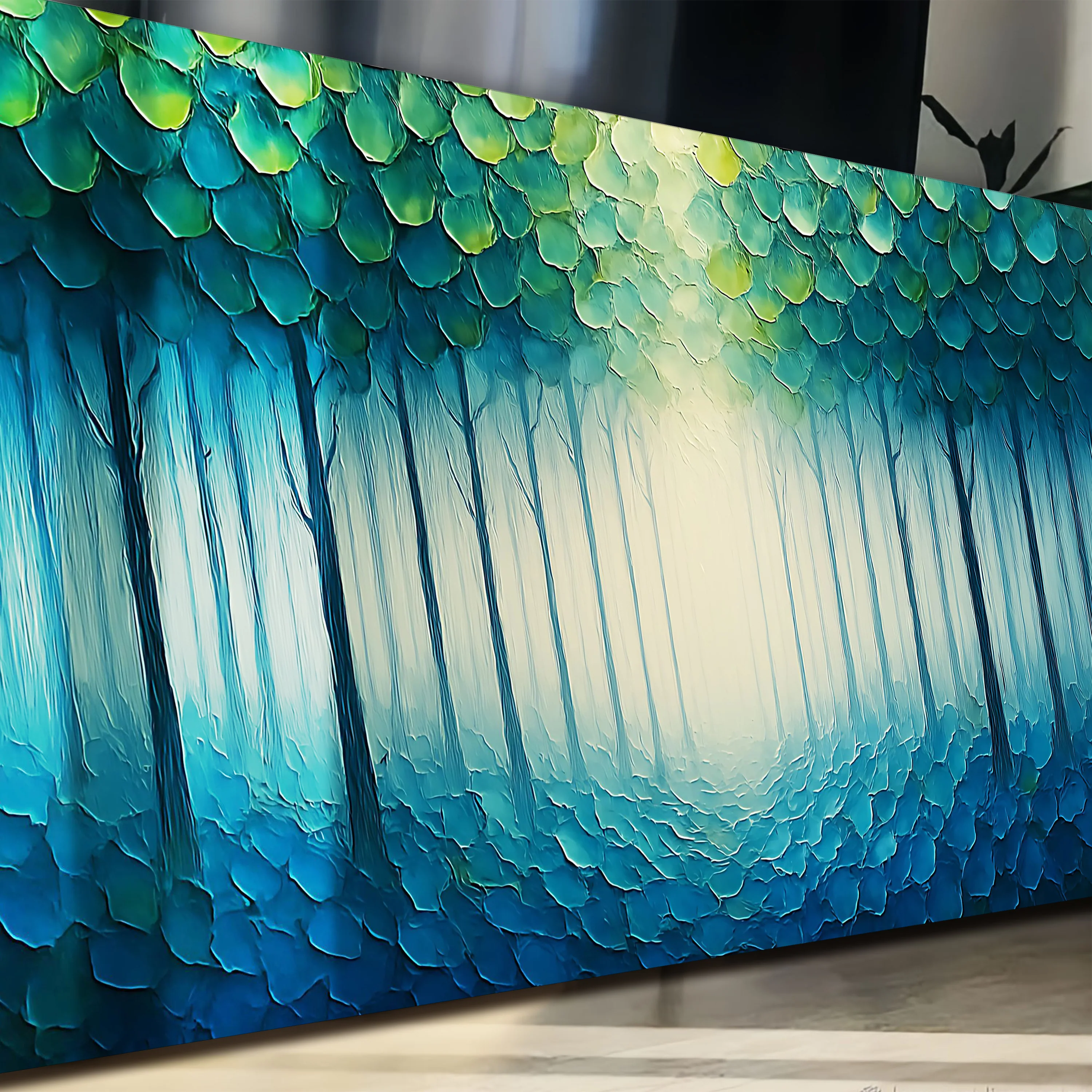 Forest Whispers Impasto Wall Art - Image 5