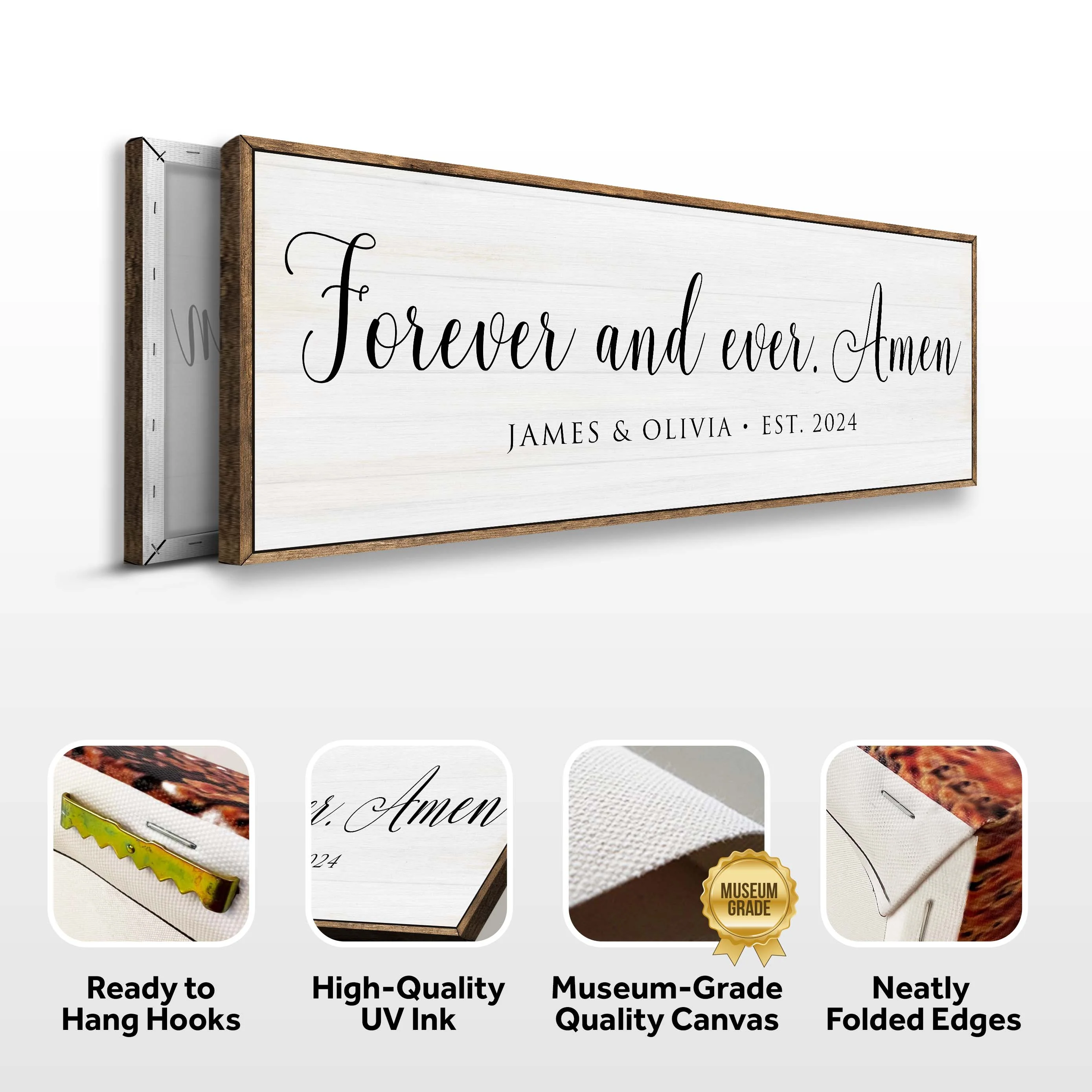 Forever And Ever Amen Faith Sign - Image 6