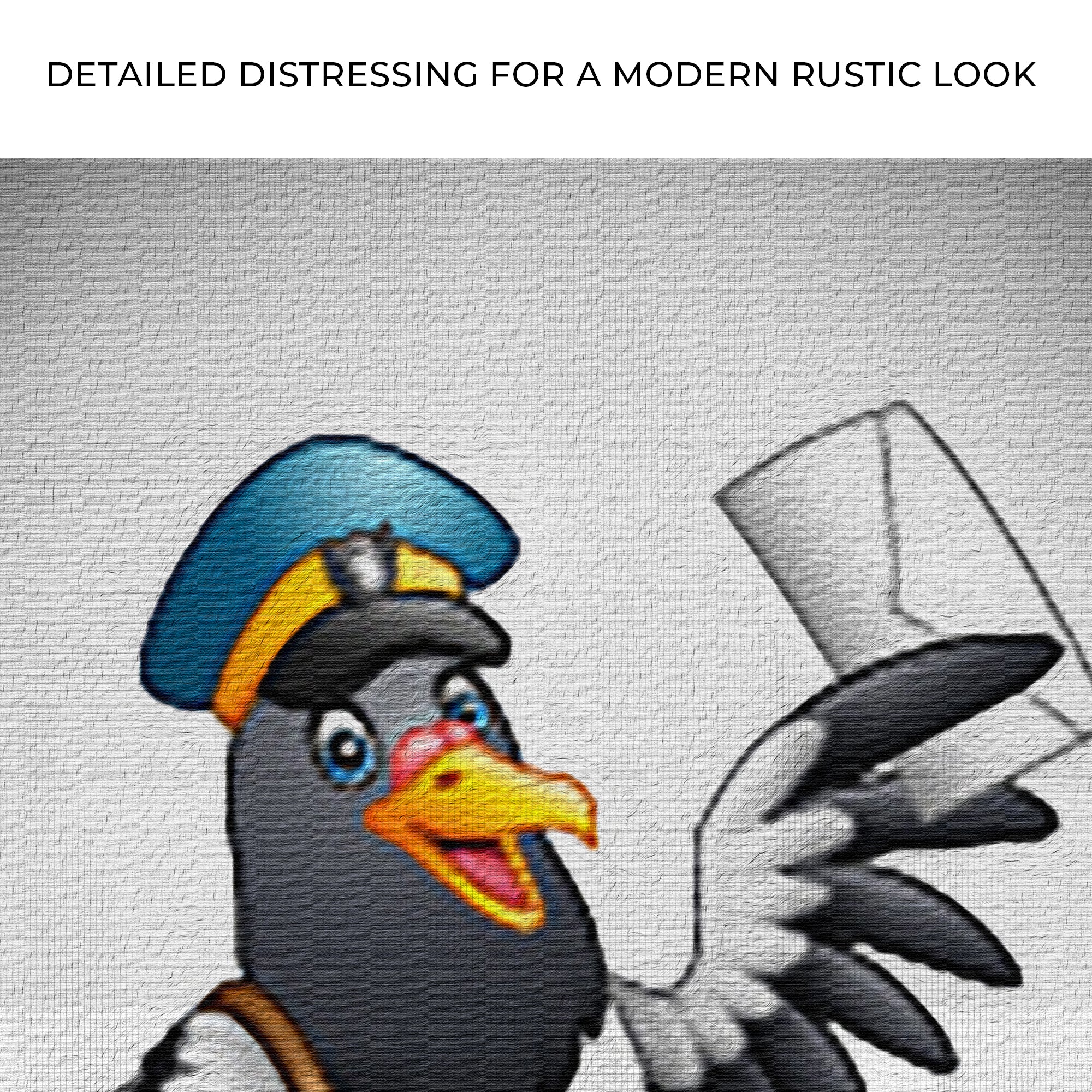 Funny Pigeon Painting Canvas Wall Art - Image 4