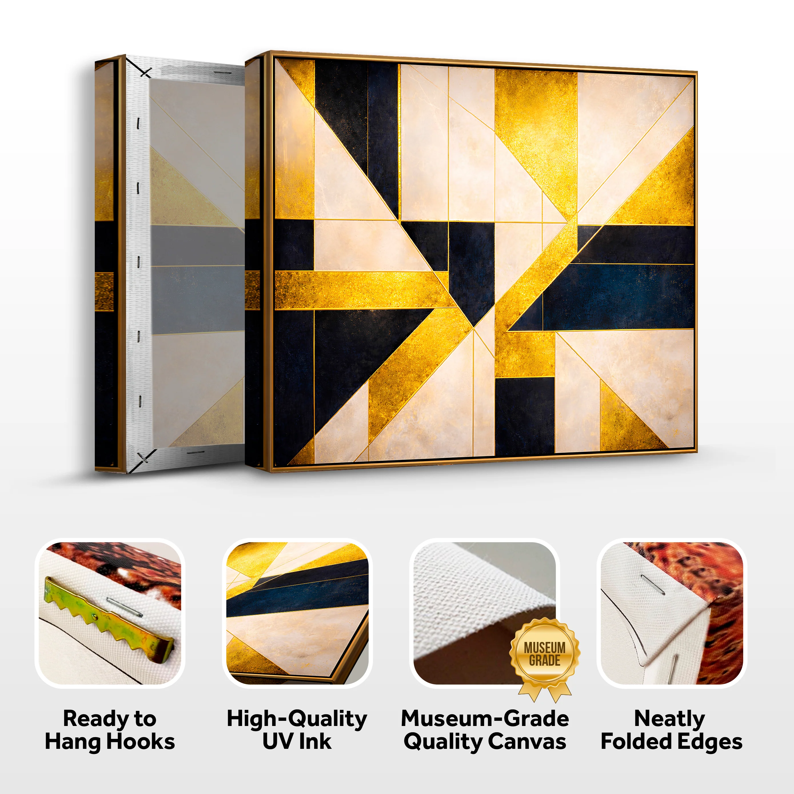 Gilded Geometry Wall Art - Image 8