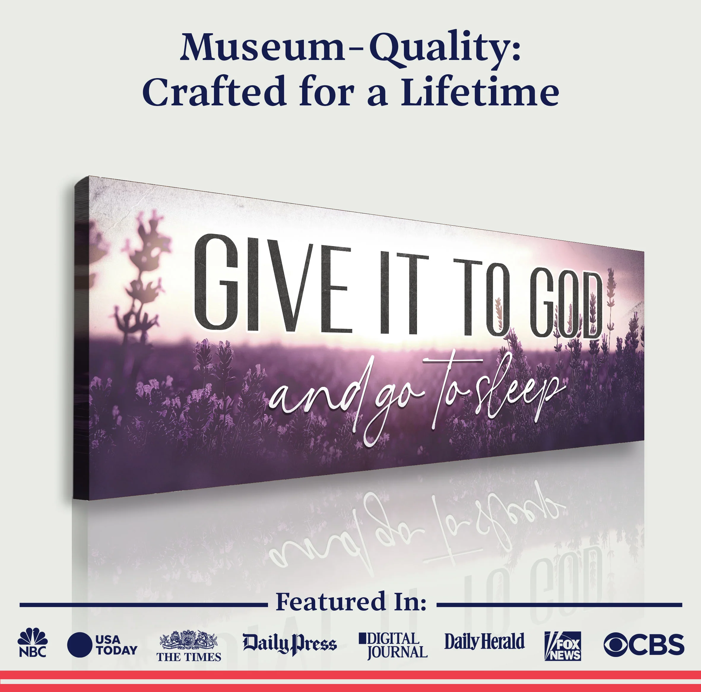 Give It To God And Go To Sleep Faith Sign - Image 5