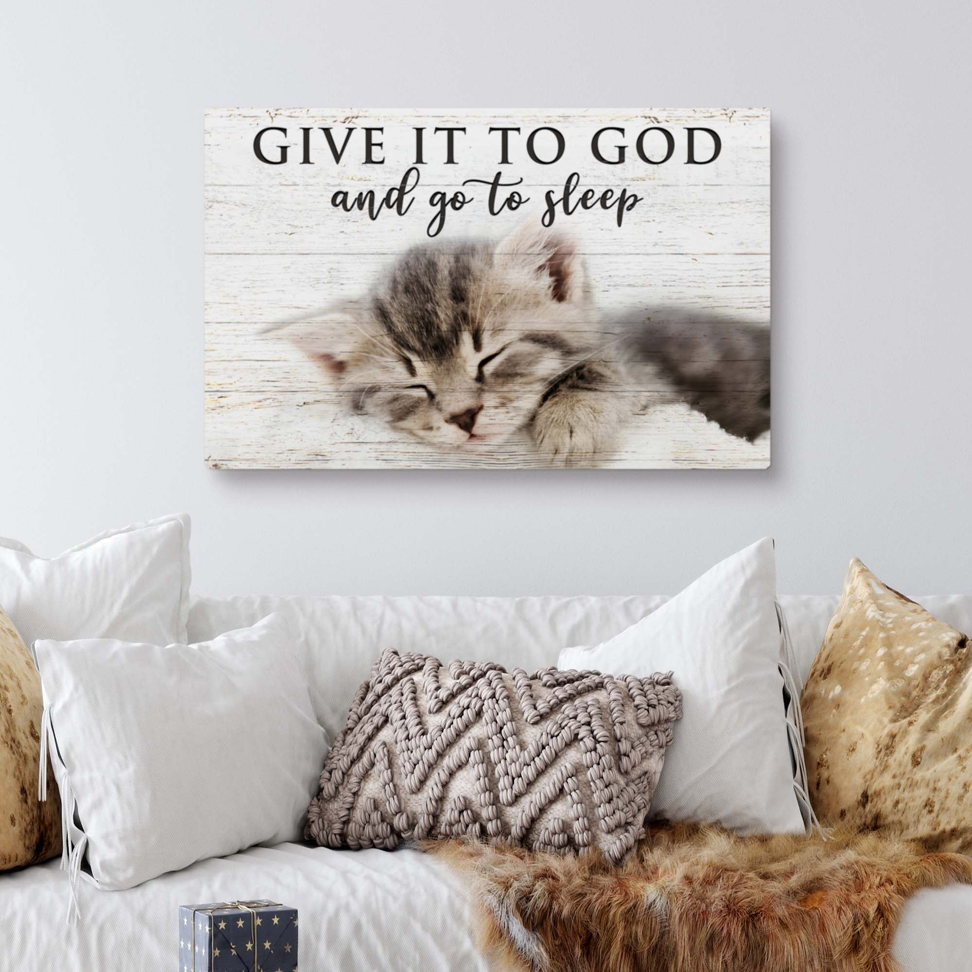Give It to God And Go To Sleep Faith Sign VIII - Image 2