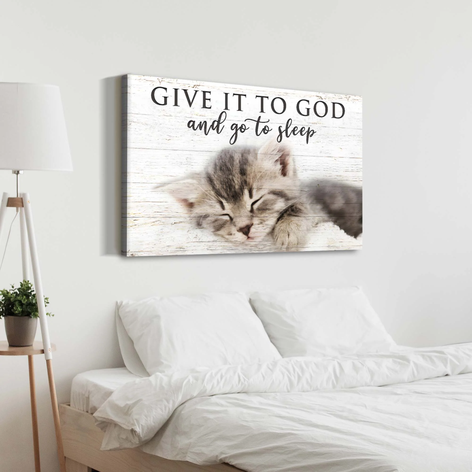 Give It to God And Go To Sleep Faith Sign VIII - Image 3
