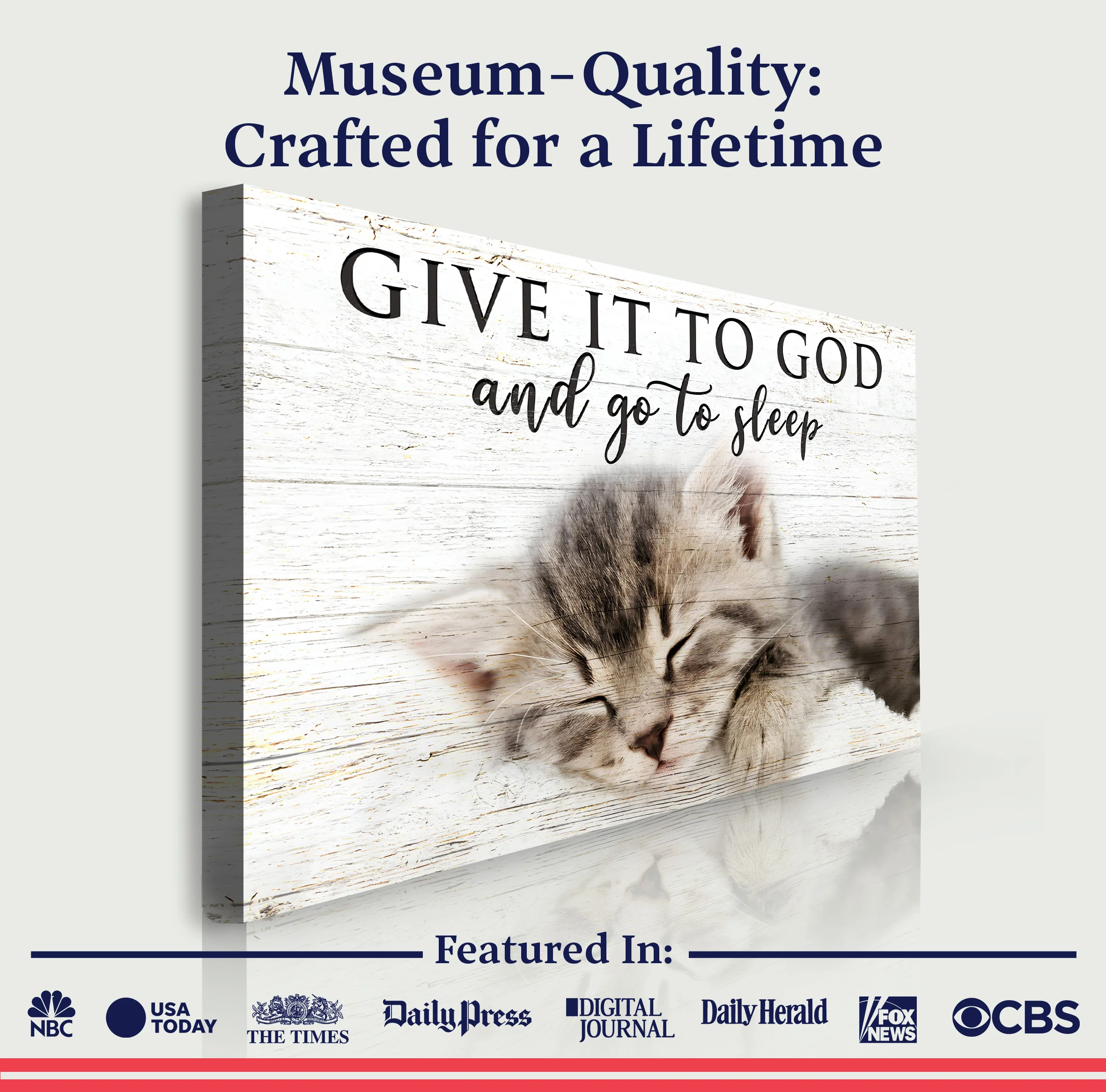 Give It to God And Go To Sleep Faith Sign VIII - Image 5