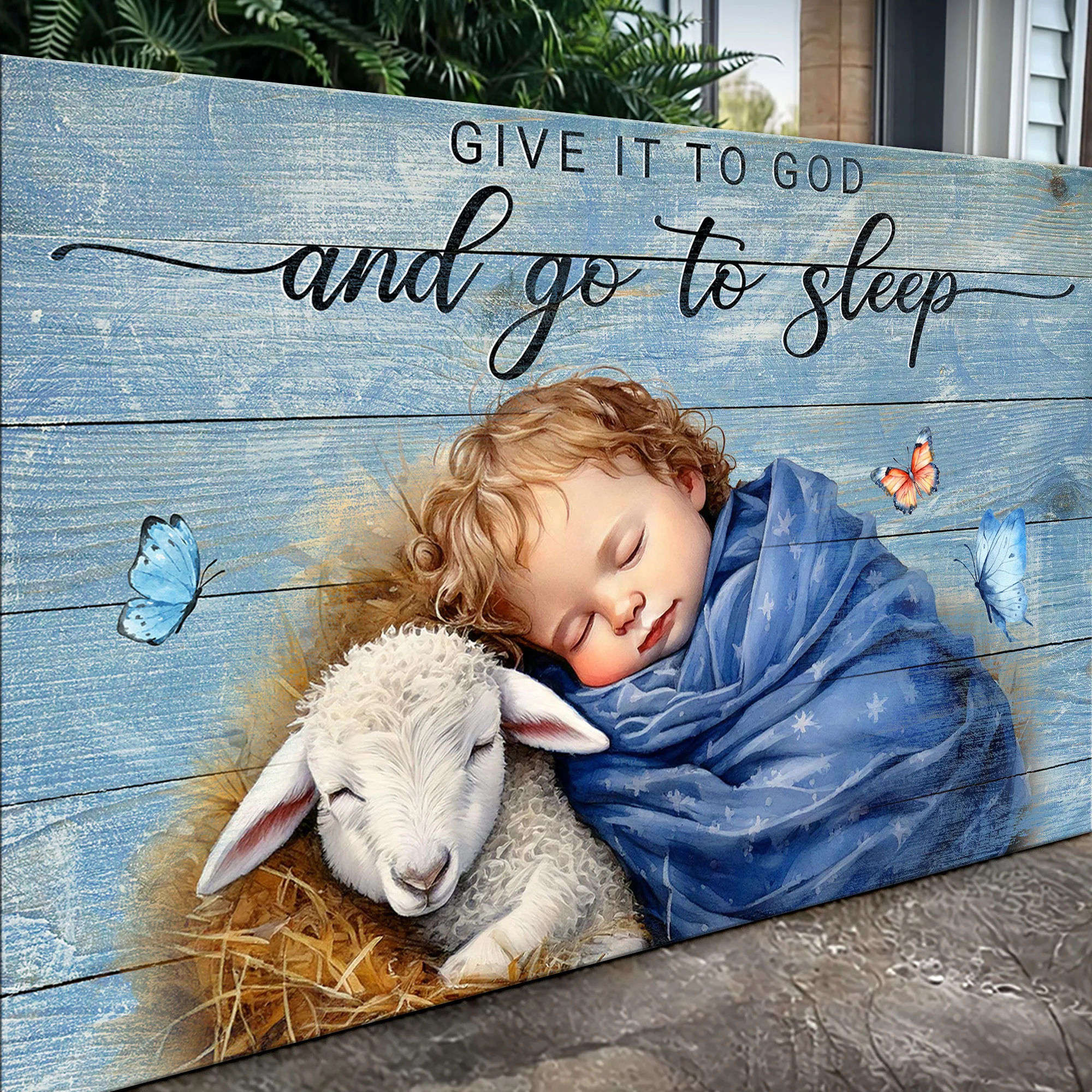 Give It To God And Go To Sleep Faith Sign X - Image 4