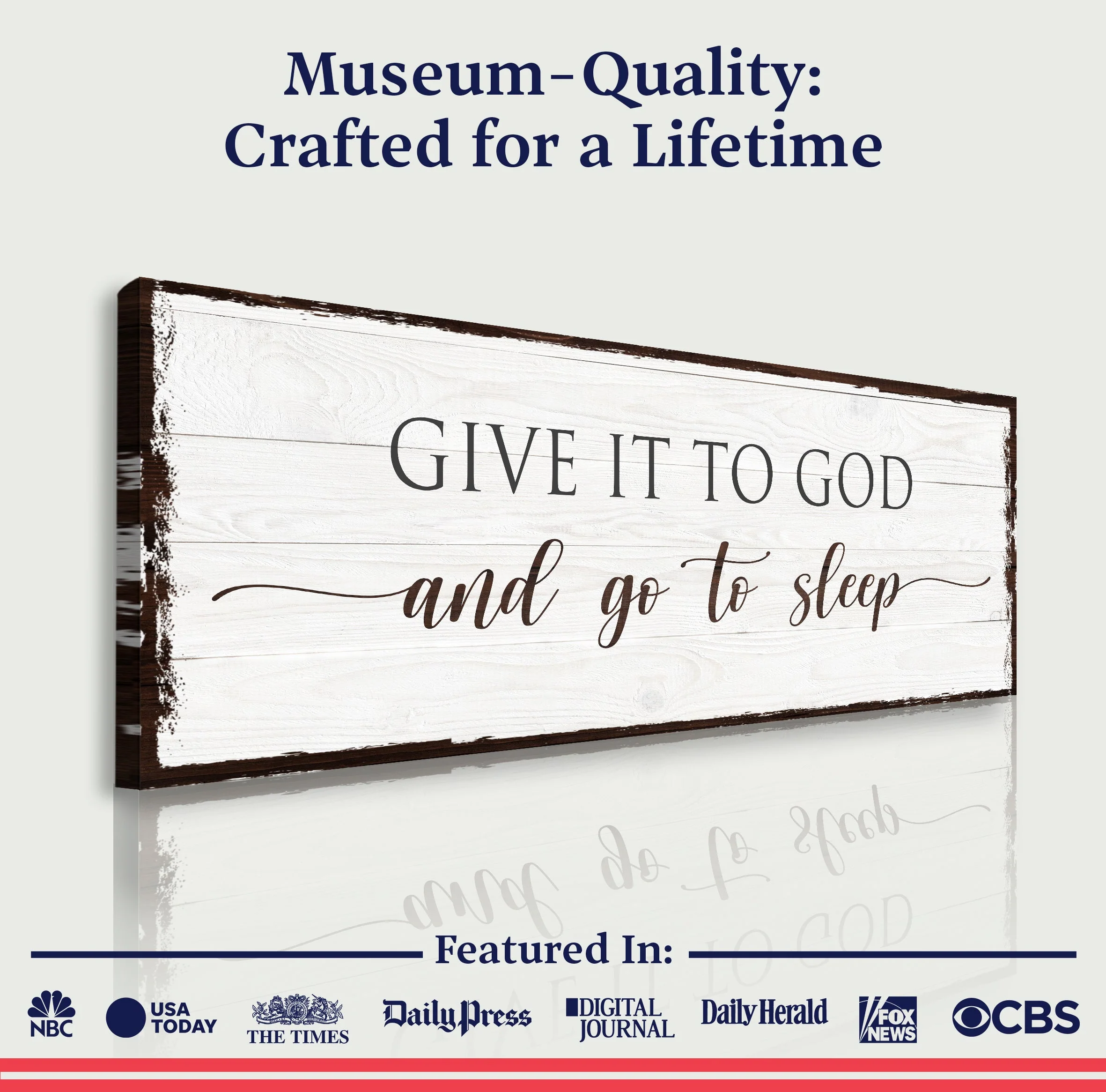 Give It To God And Go To Sleep Sign VI - Image 3