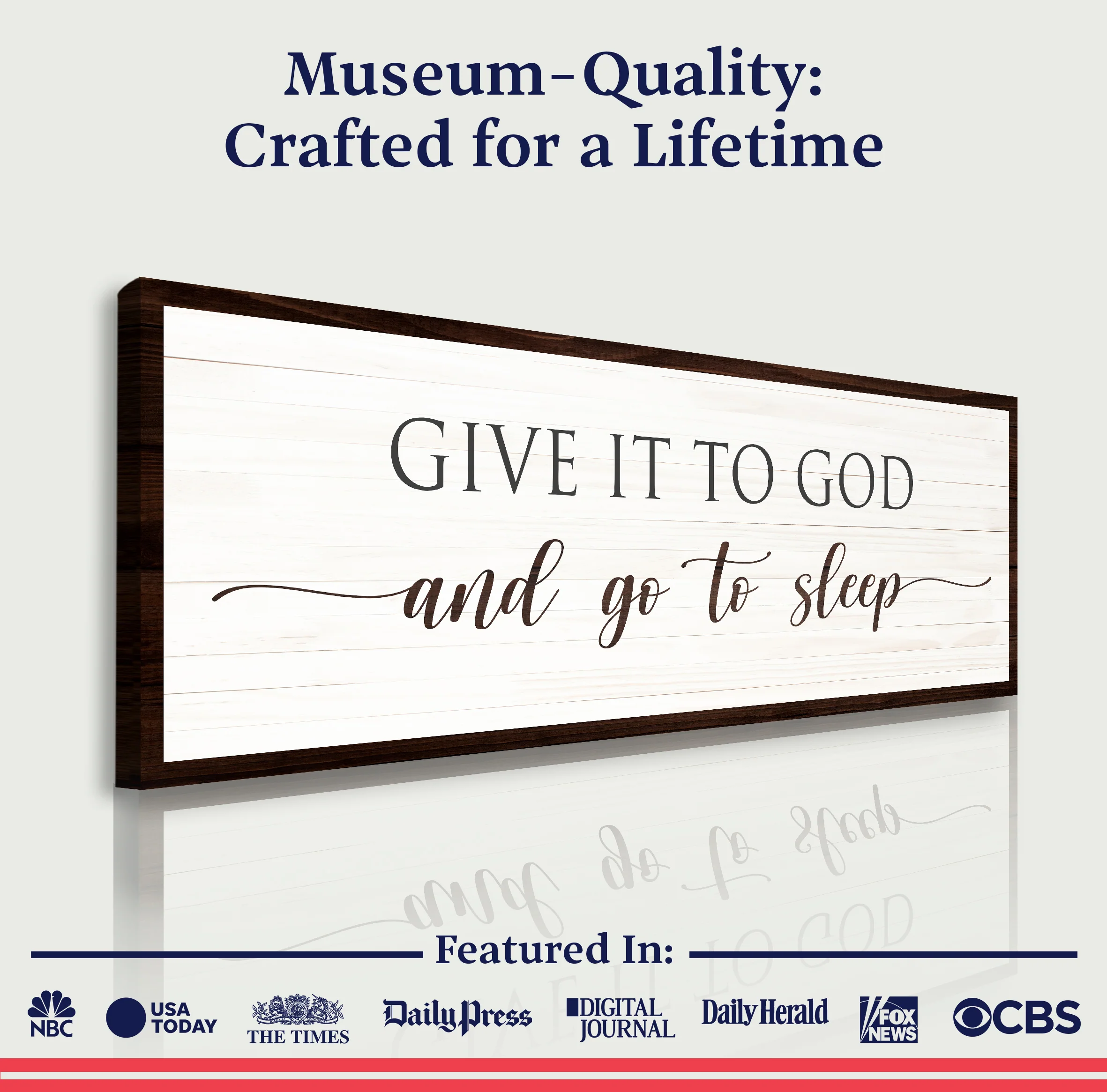Give It To God And Go To Sleep Sign VII - Image 3