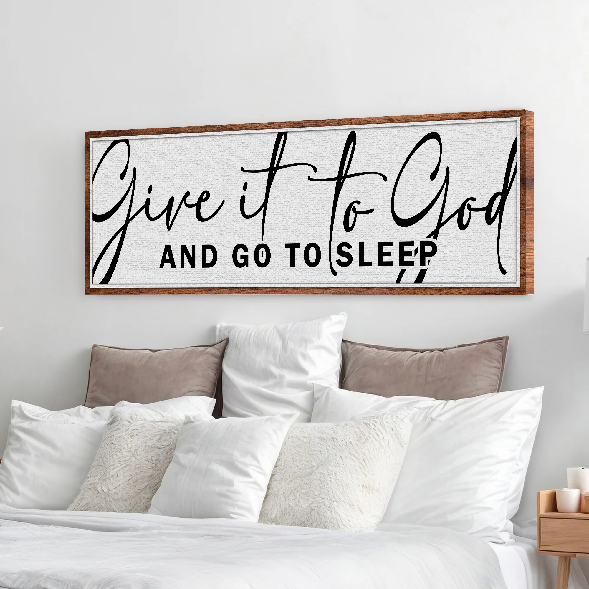 Give It To God And Go To Sleep Sign VIII - Image 3