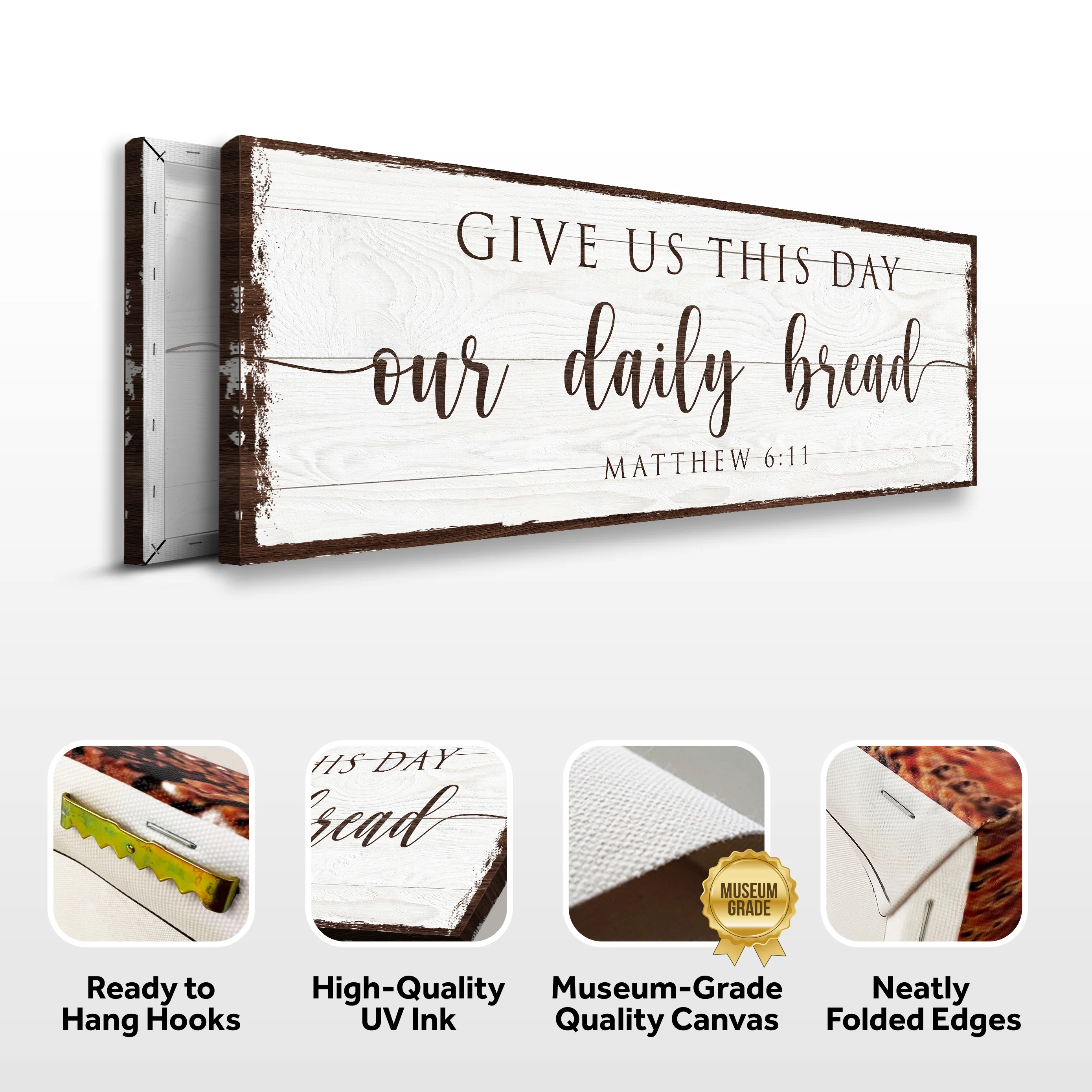 Give Us This Day Our Daily Bread Faith Sign - Image 6