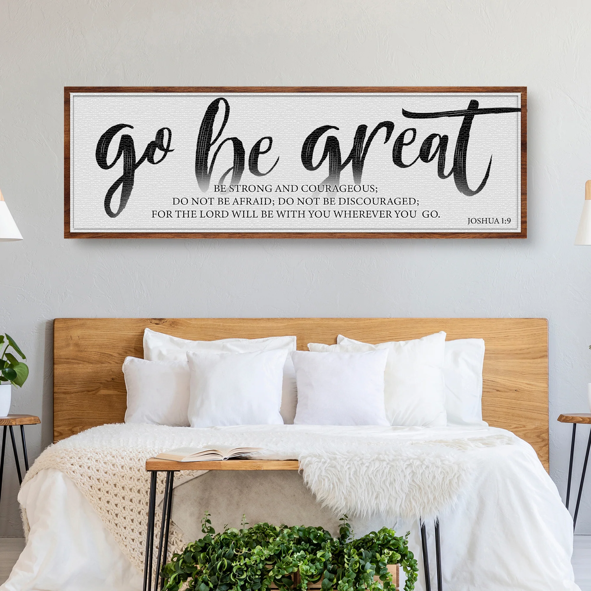 Go Be Great, Joshua 1:9 Faith Sign - Image 2