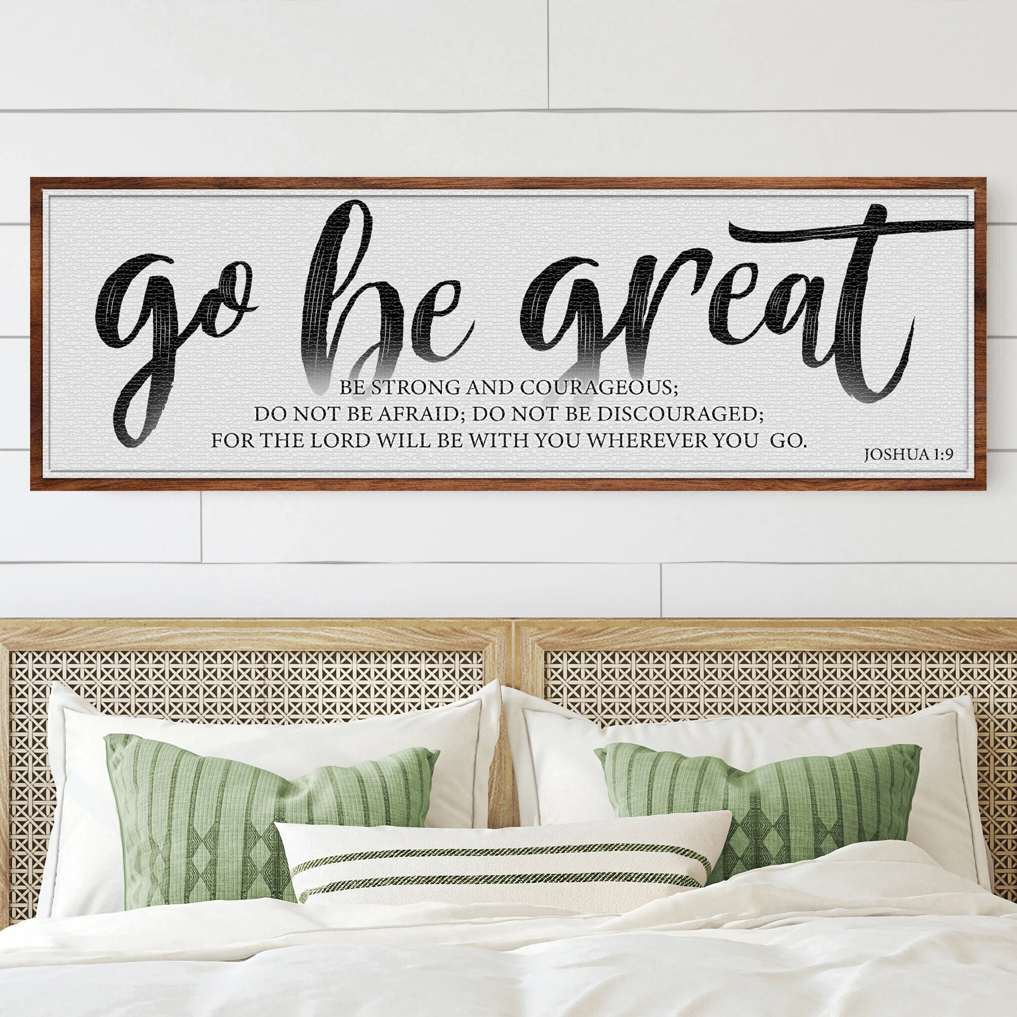 Go Be Great, Joshua 1:9 Faith Sign - Image 3