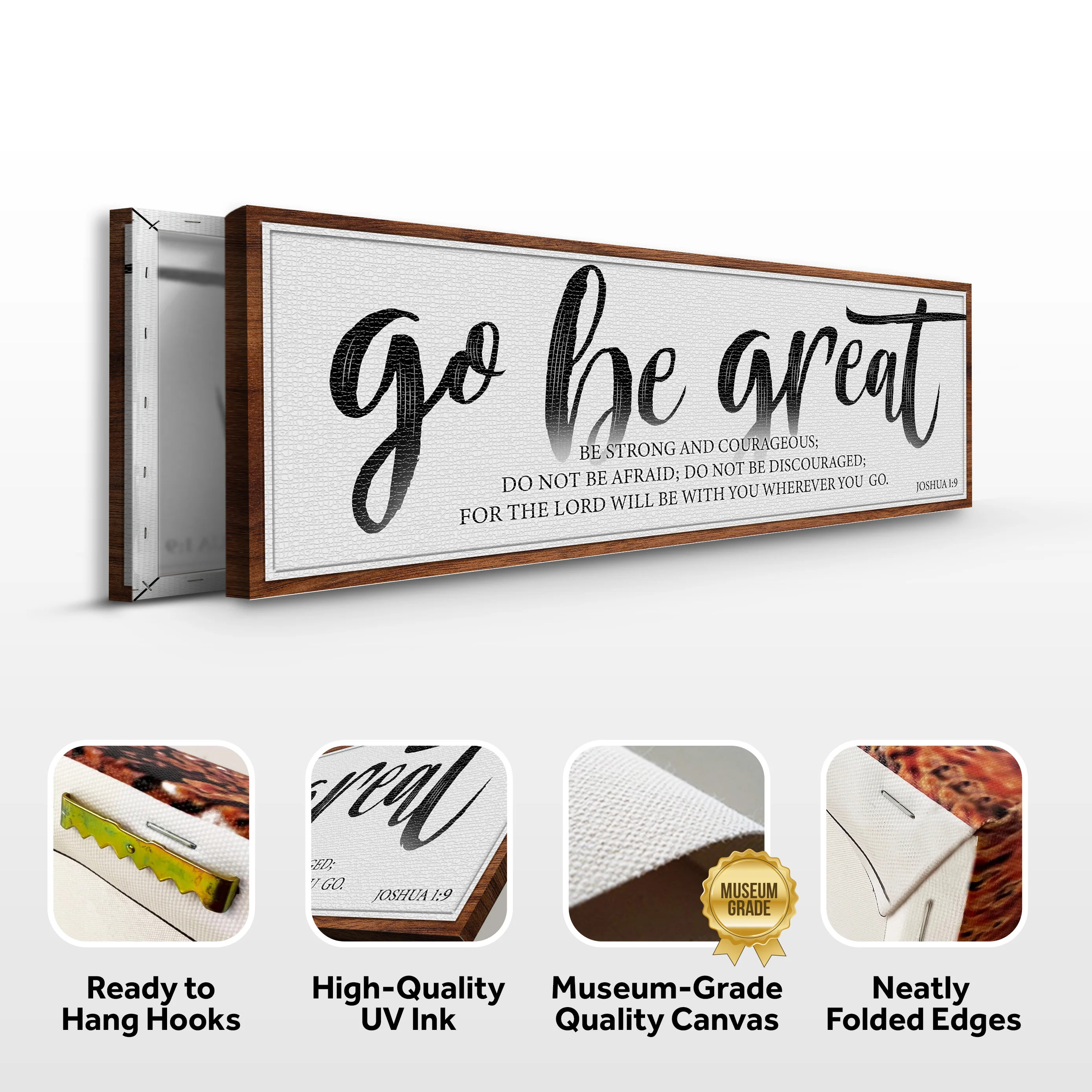 Go Be Great, Joshua 1:9 Faith Sign - Image 6