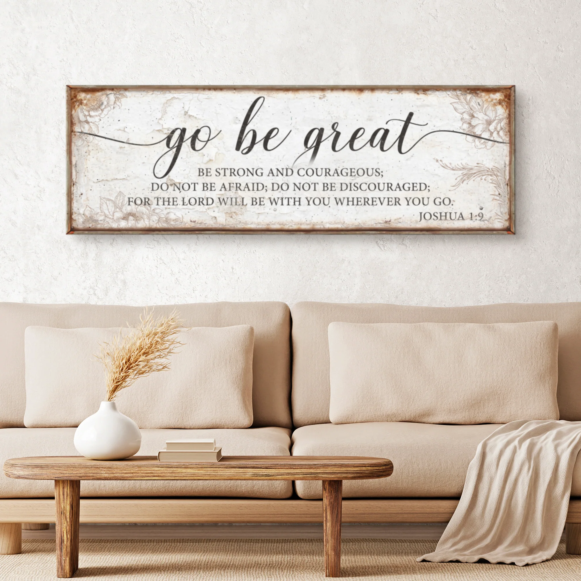 Go Be Great, Joshua 1:9 Faith Sign II - Image 3