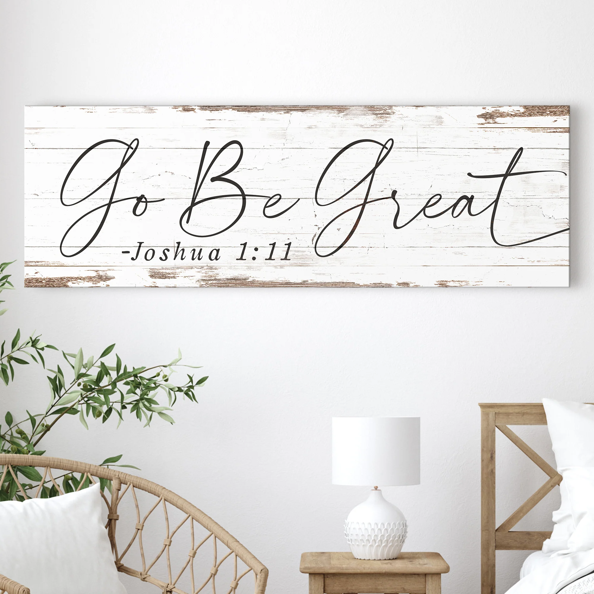 Go Be Great, Joshua 1:9 Faith Sign III - Image 3