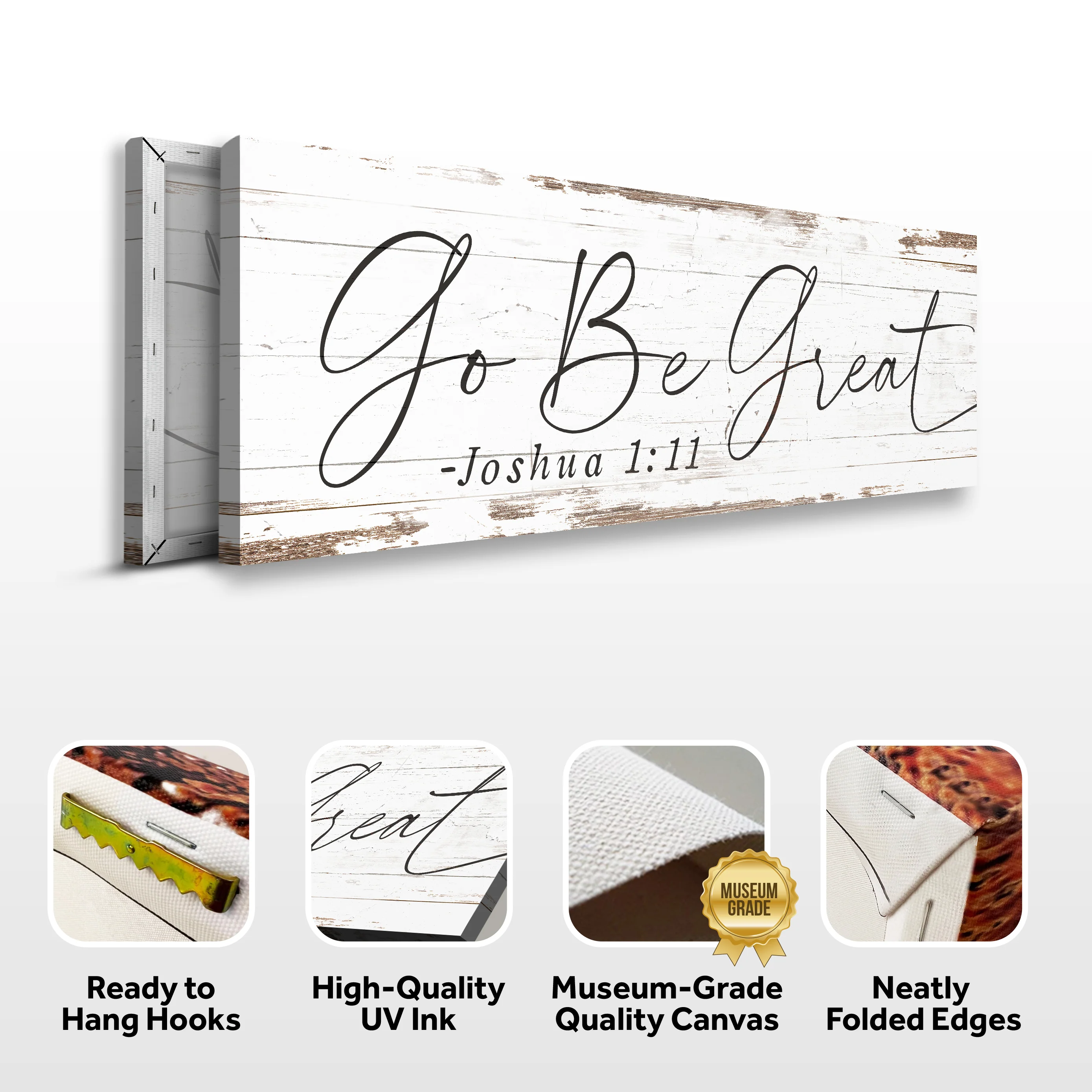 Go Be Great, Joshua 1:9 Faith Sign III - Image 6