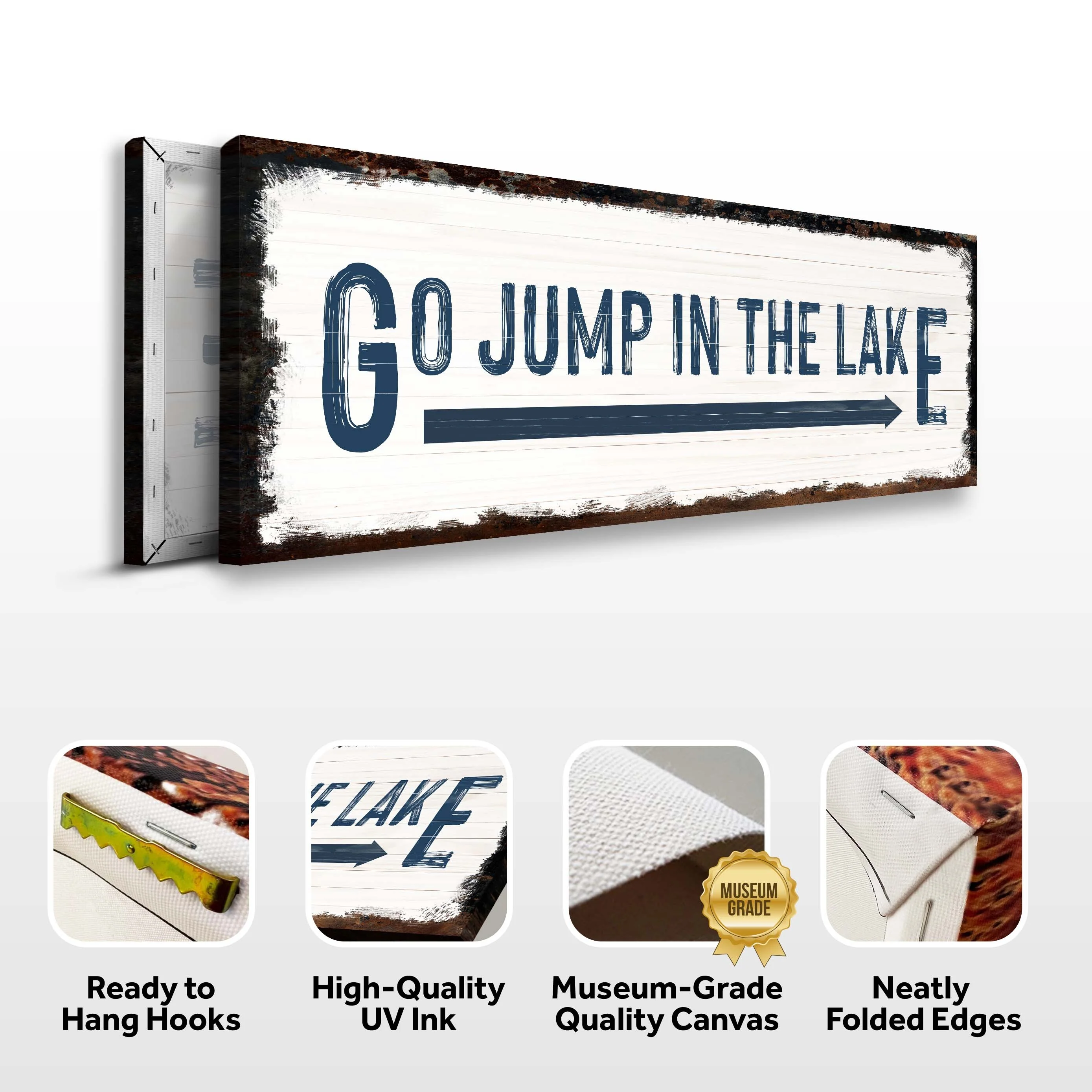 Go Jump In The Lake Sign - Image 3