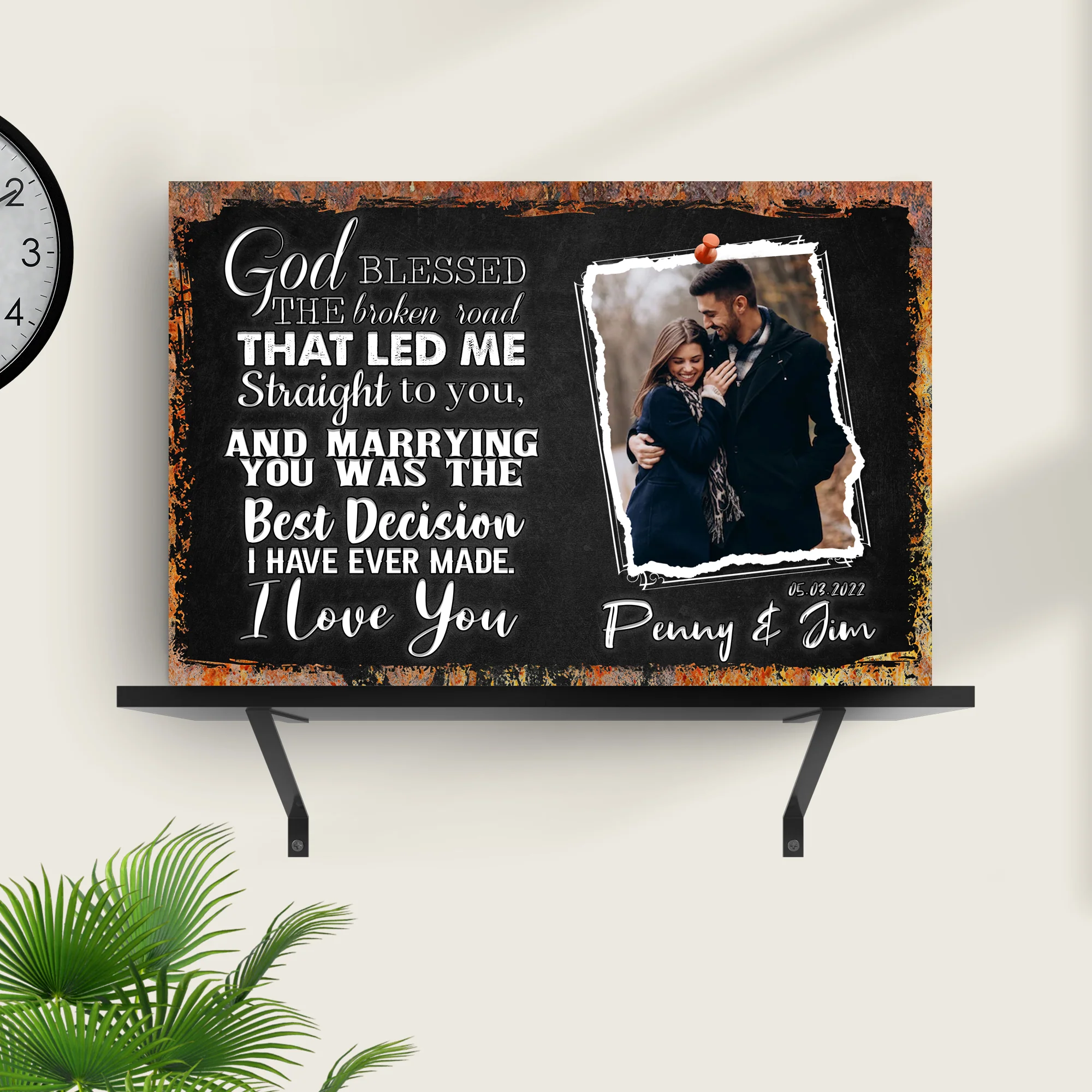 God Bless The Broken Road That Led Me To You Sign - Image 2