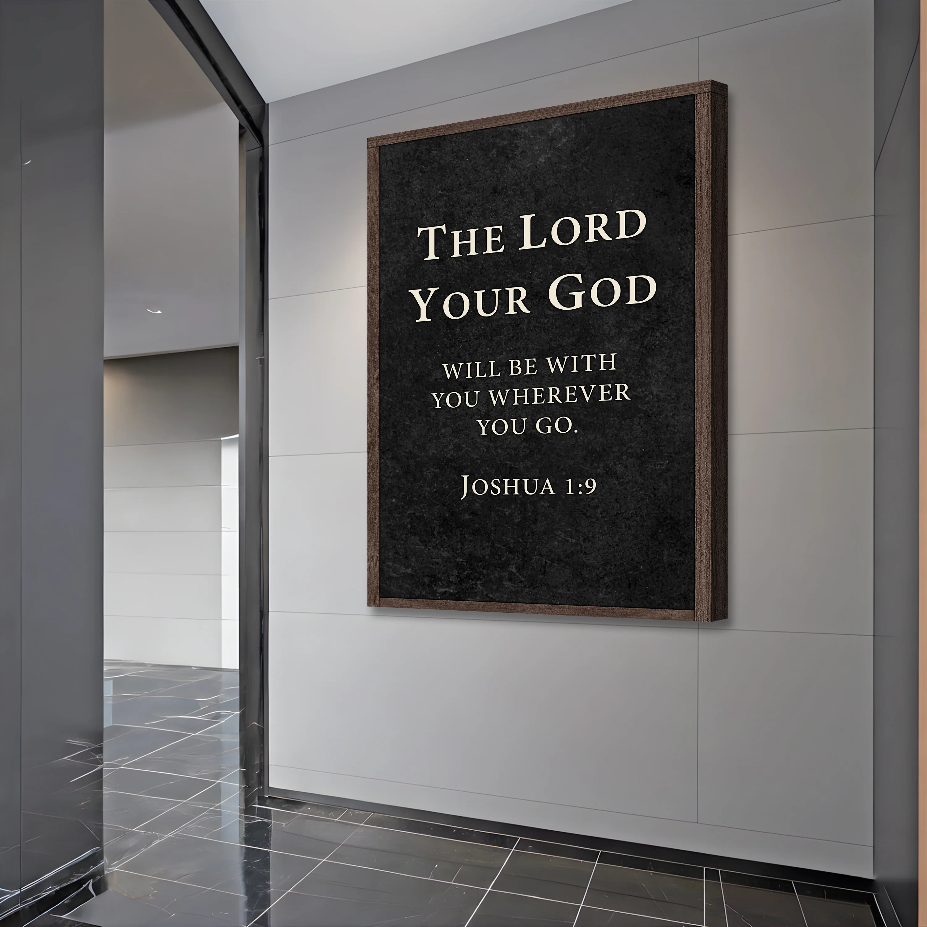 God is with You - Joshua 1:9 Faith Sign - Image 2