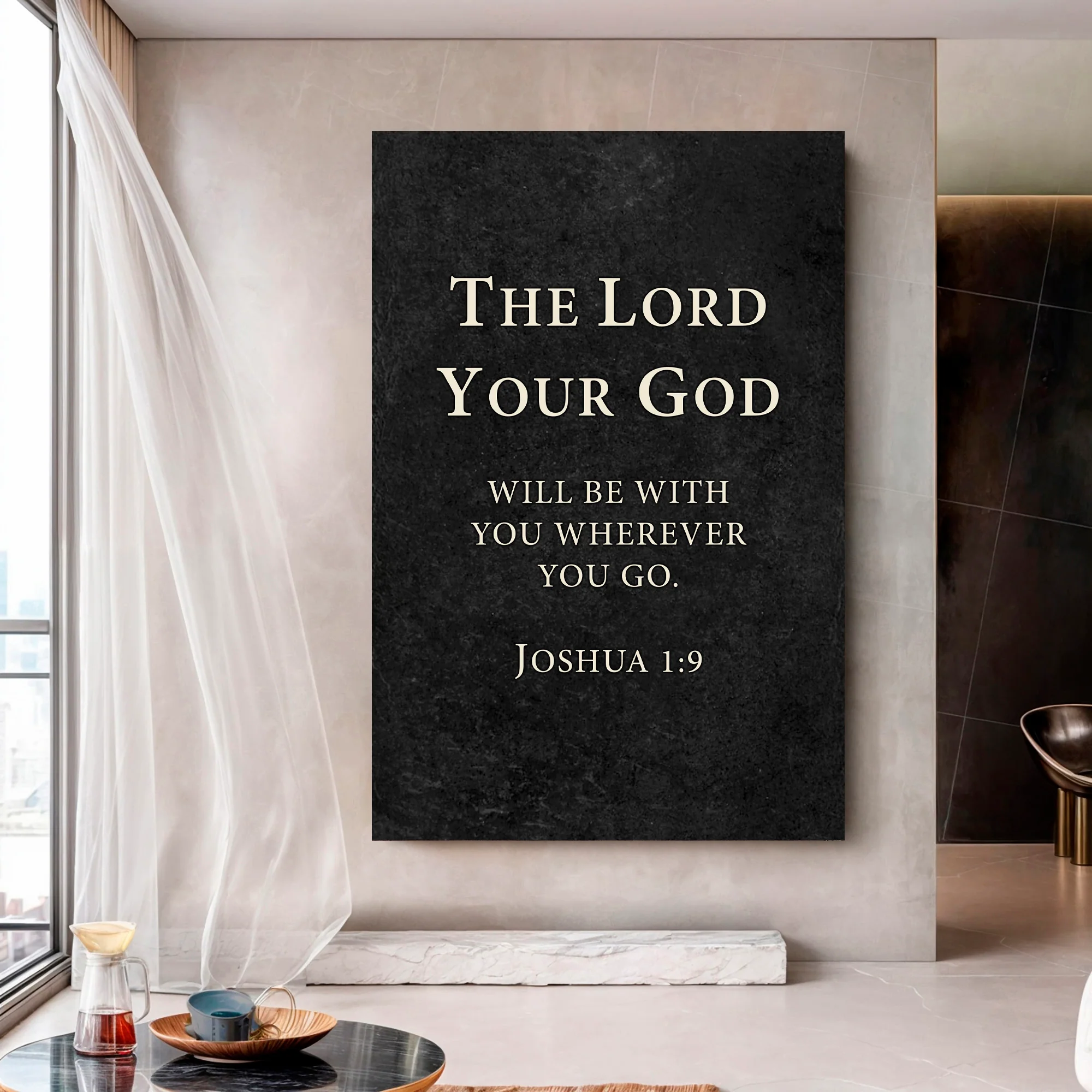God is with You - Joshua 1:9 Faith Sign - Image 3