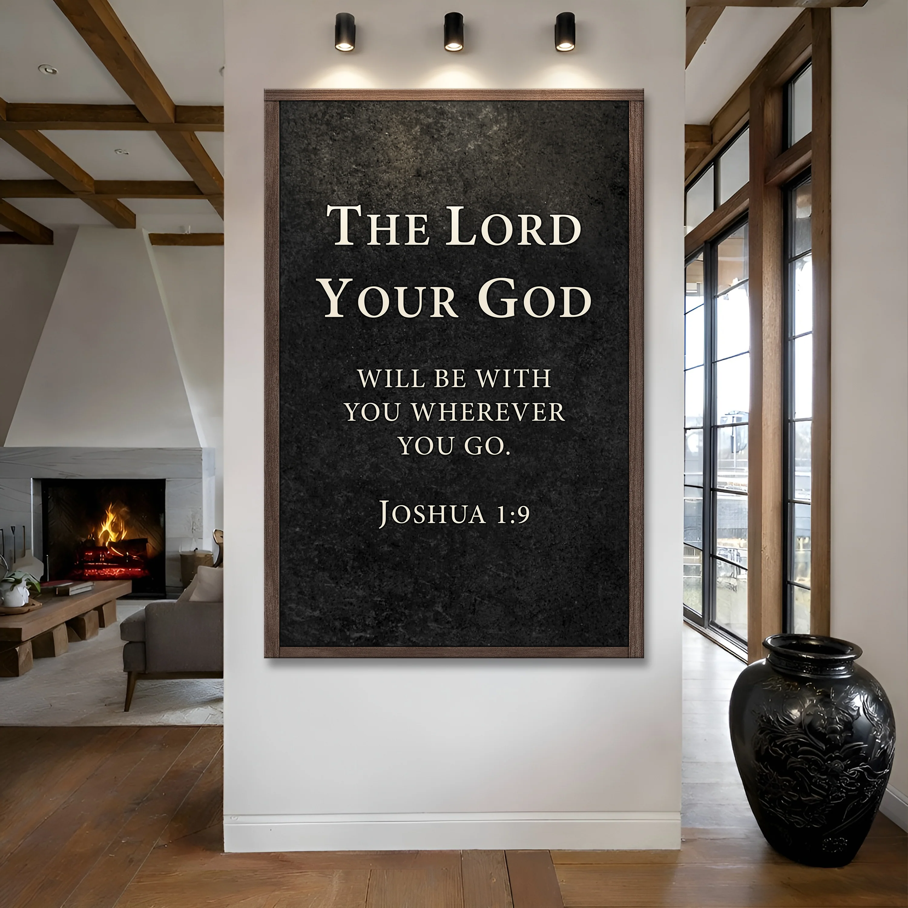 God is with You - Joshua 1:9 Faith Sign - Image 5