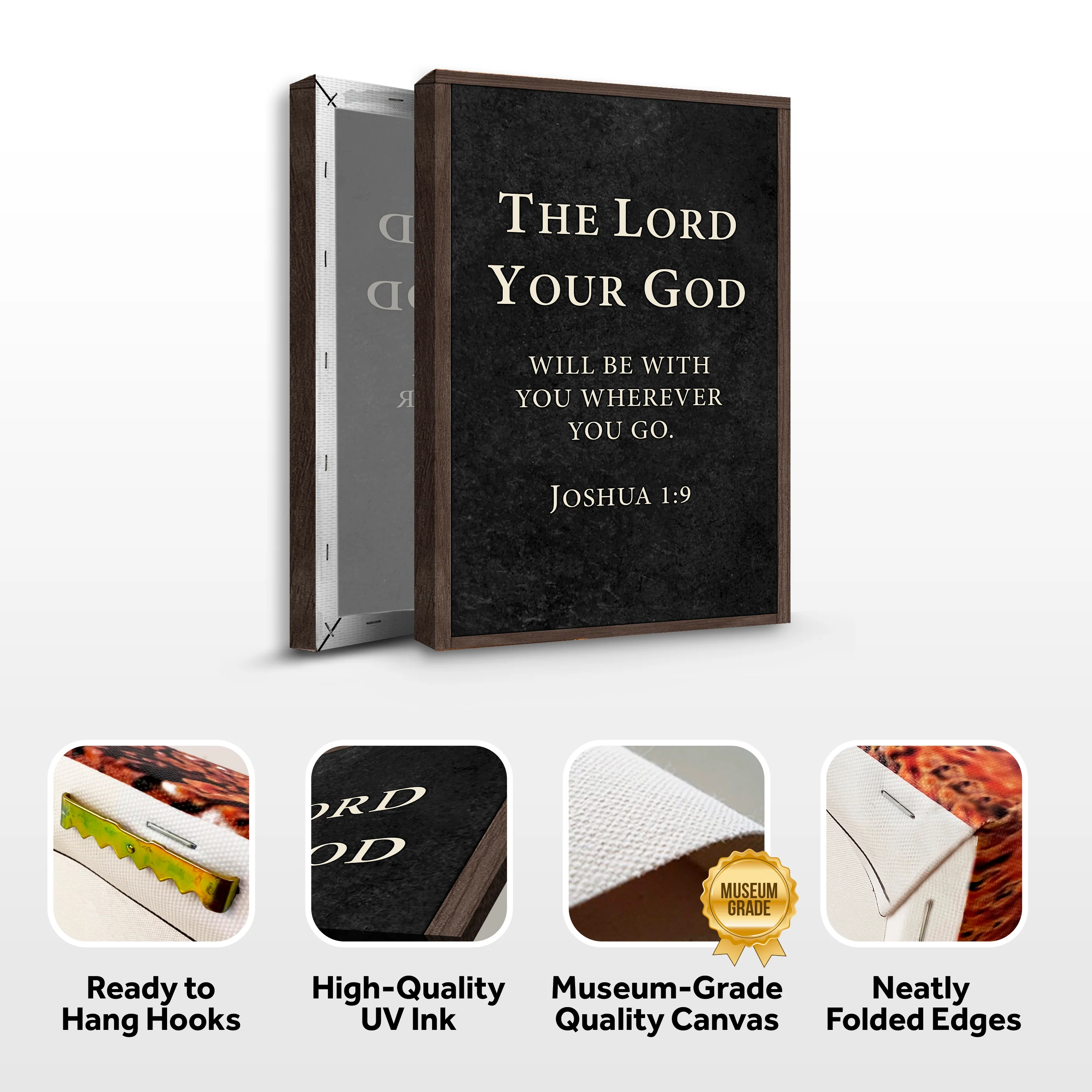 God is with You - Joshua 1:9 Faith Sign - Image 8