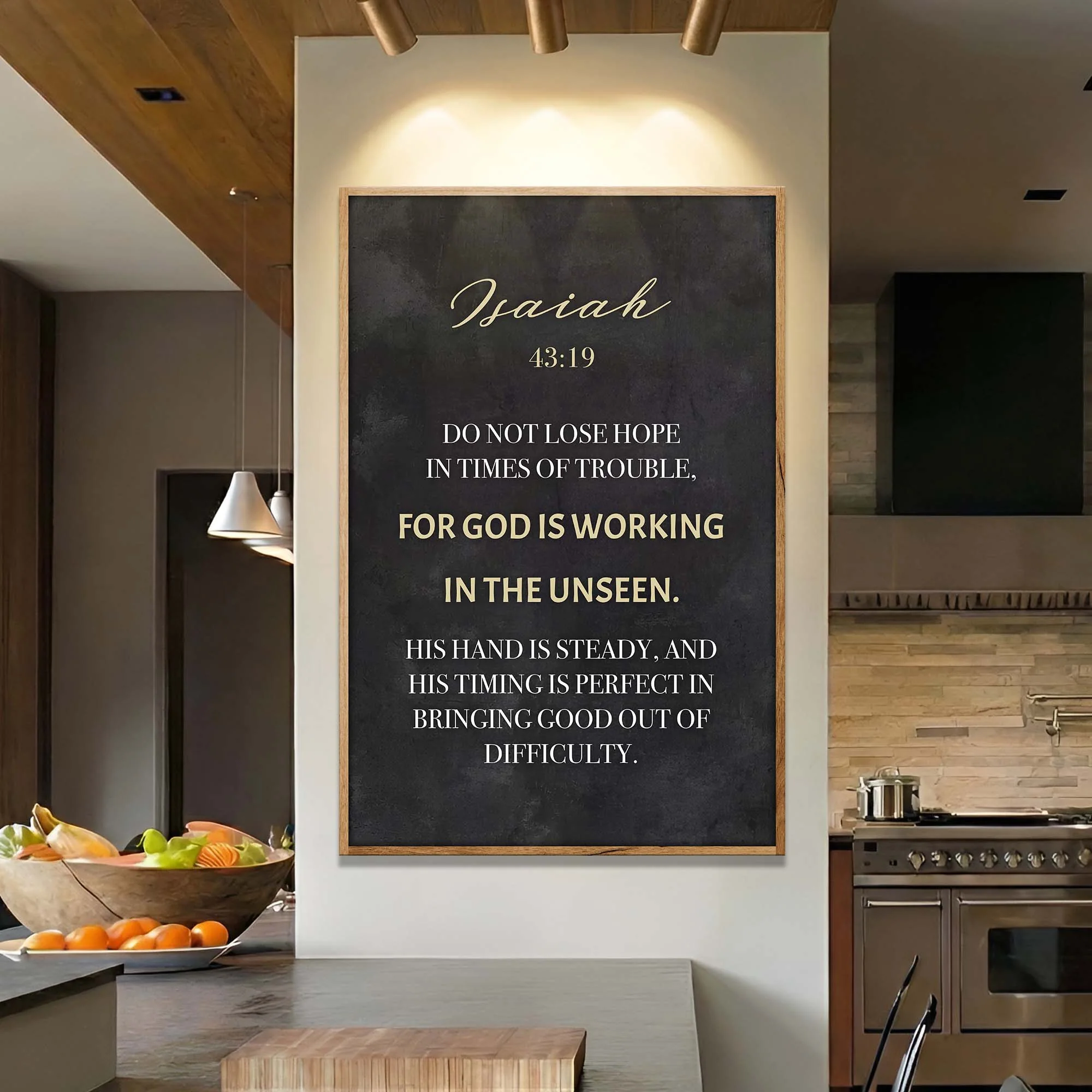 God Is Working - Isaiah 43:19 Faith Sign - Image 5