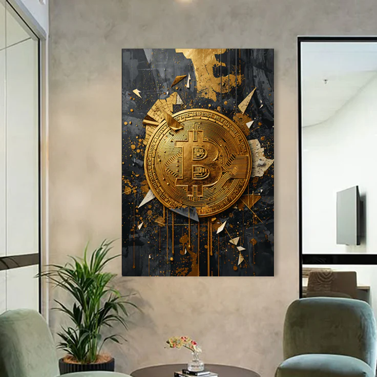 Gold Rush Bitcoin Wall Sign - Image 3