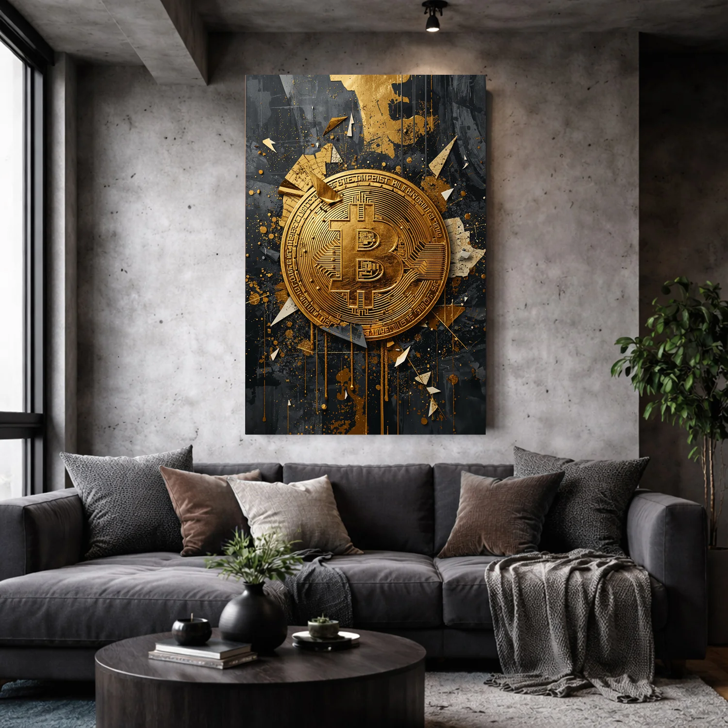 Gold Rush Bitcoin Wall Sign - Image 5