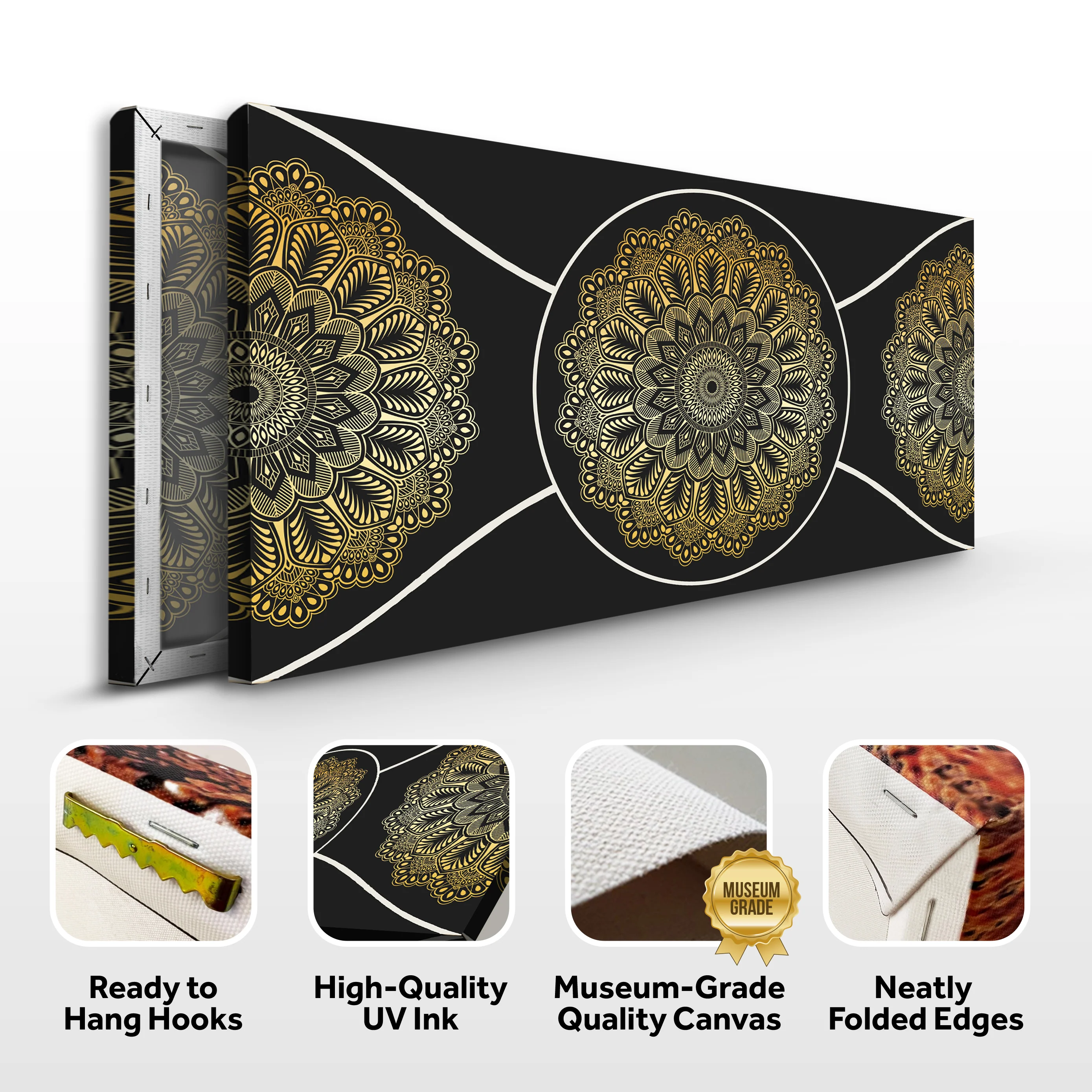 Gold Sacred Geometry Wall Art - Image 8