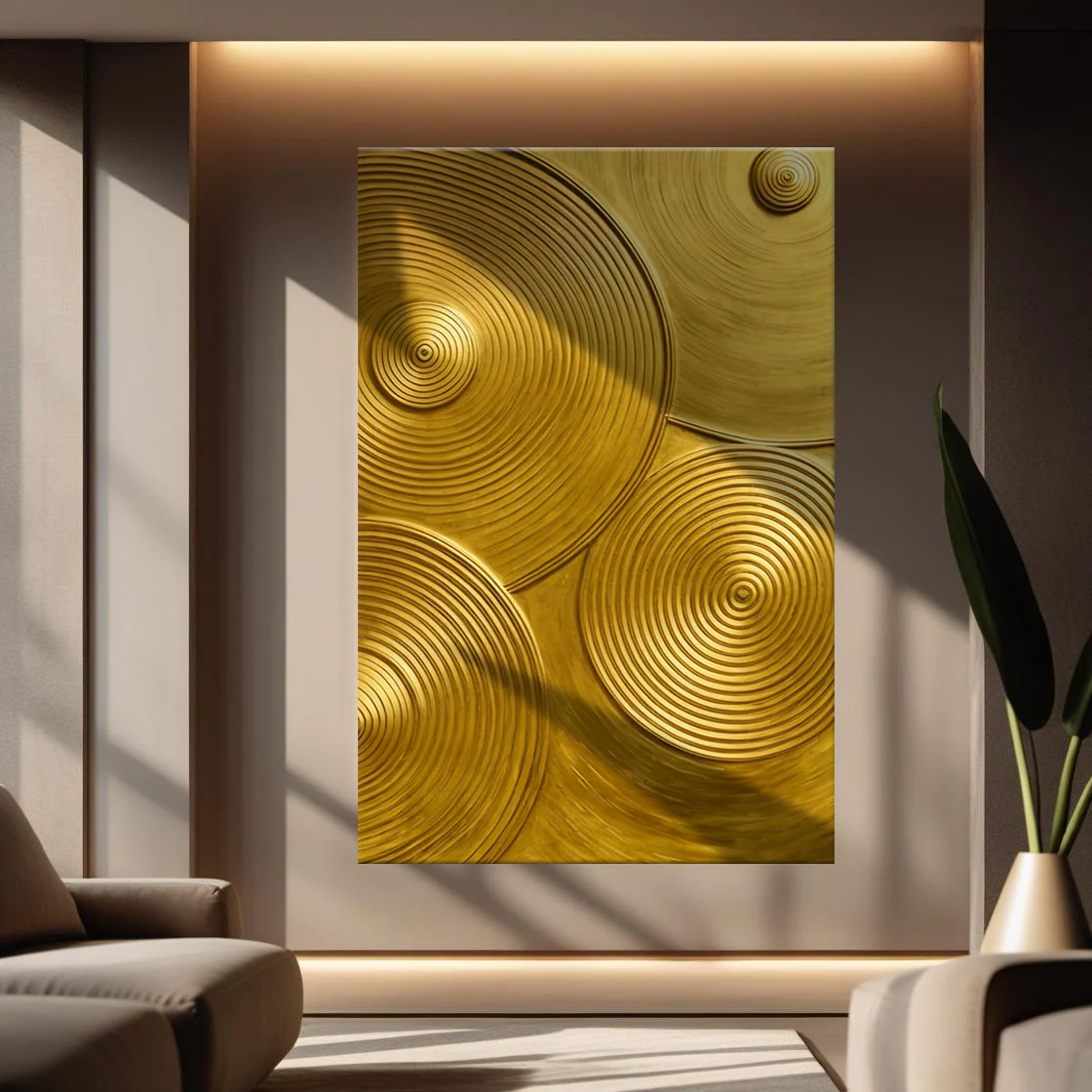 Gold Symphony Wall Art - Image 2